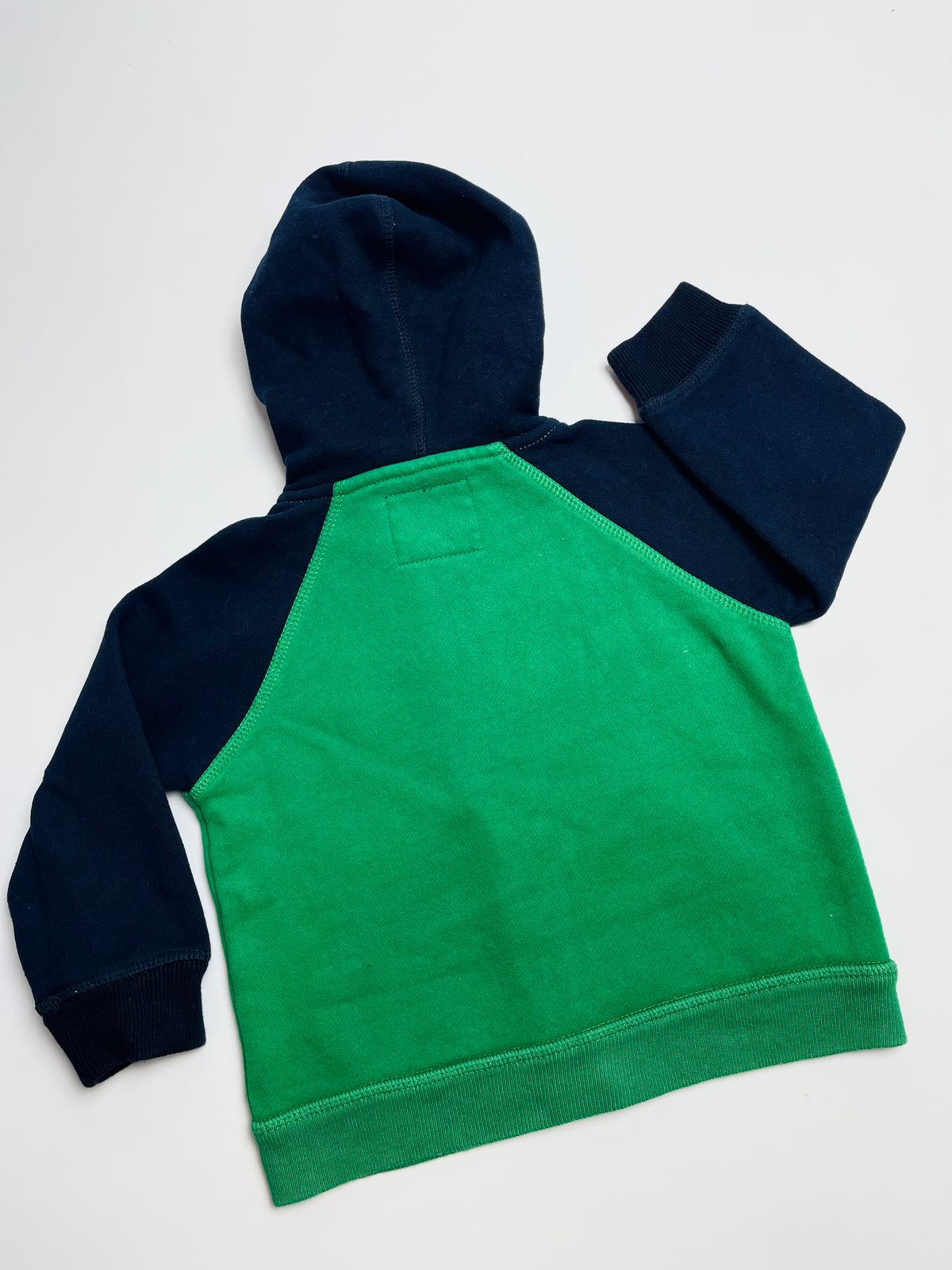 OshKosh B’gosh Kids Green & Navy Zip-Up Hoodie