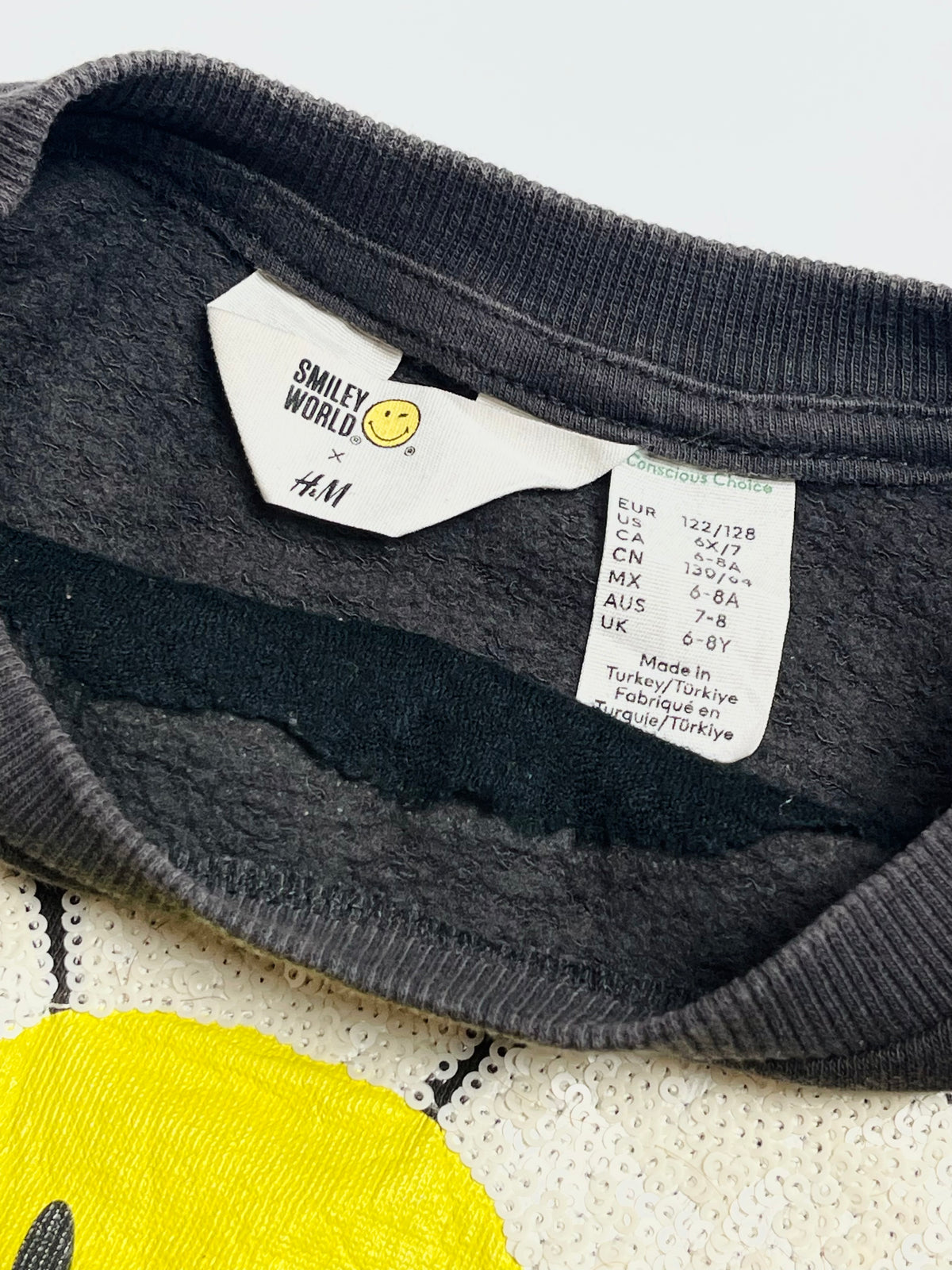 H&M Kids Black “Let It Grow” Flower Graphic Sweatshirt