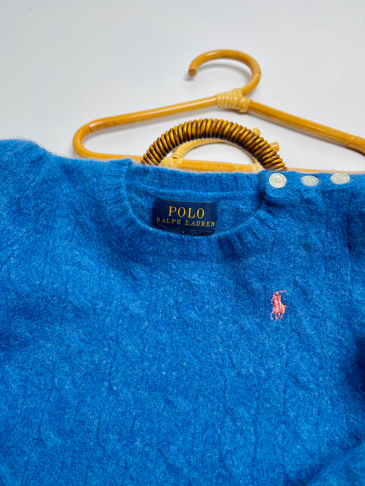 Polo Ralph Lauren Bright Blue Wool-Blend Sweater