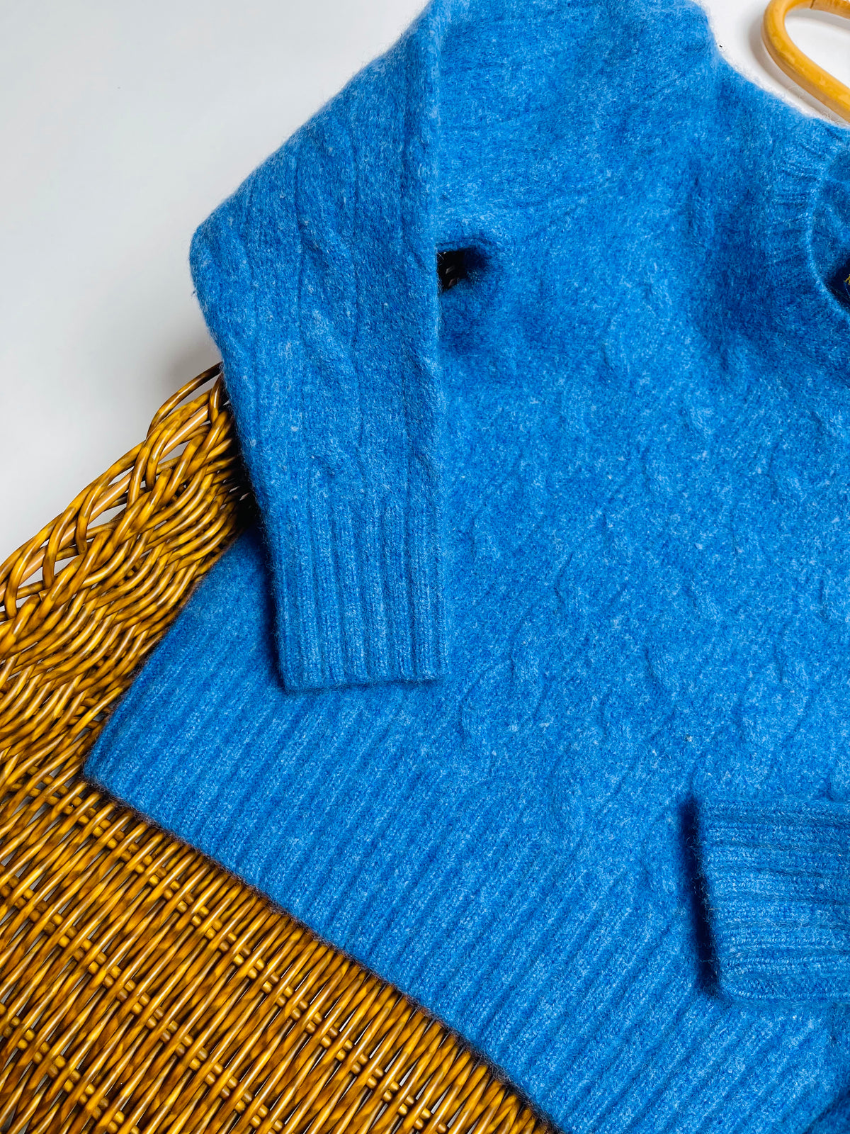 Polo Ralph Lauren Bright Blue Wool-Blend Sweater