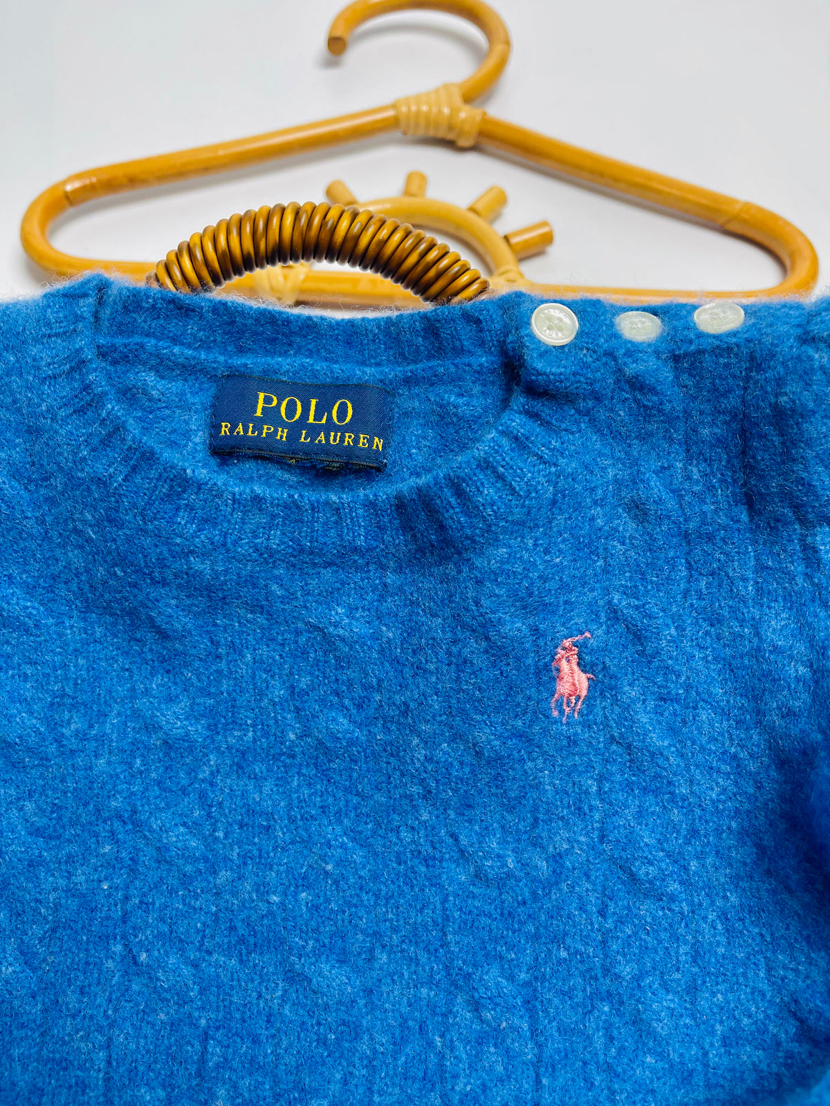 Polo Ralph Lauren Bright Blue Wool-Blend Sweater