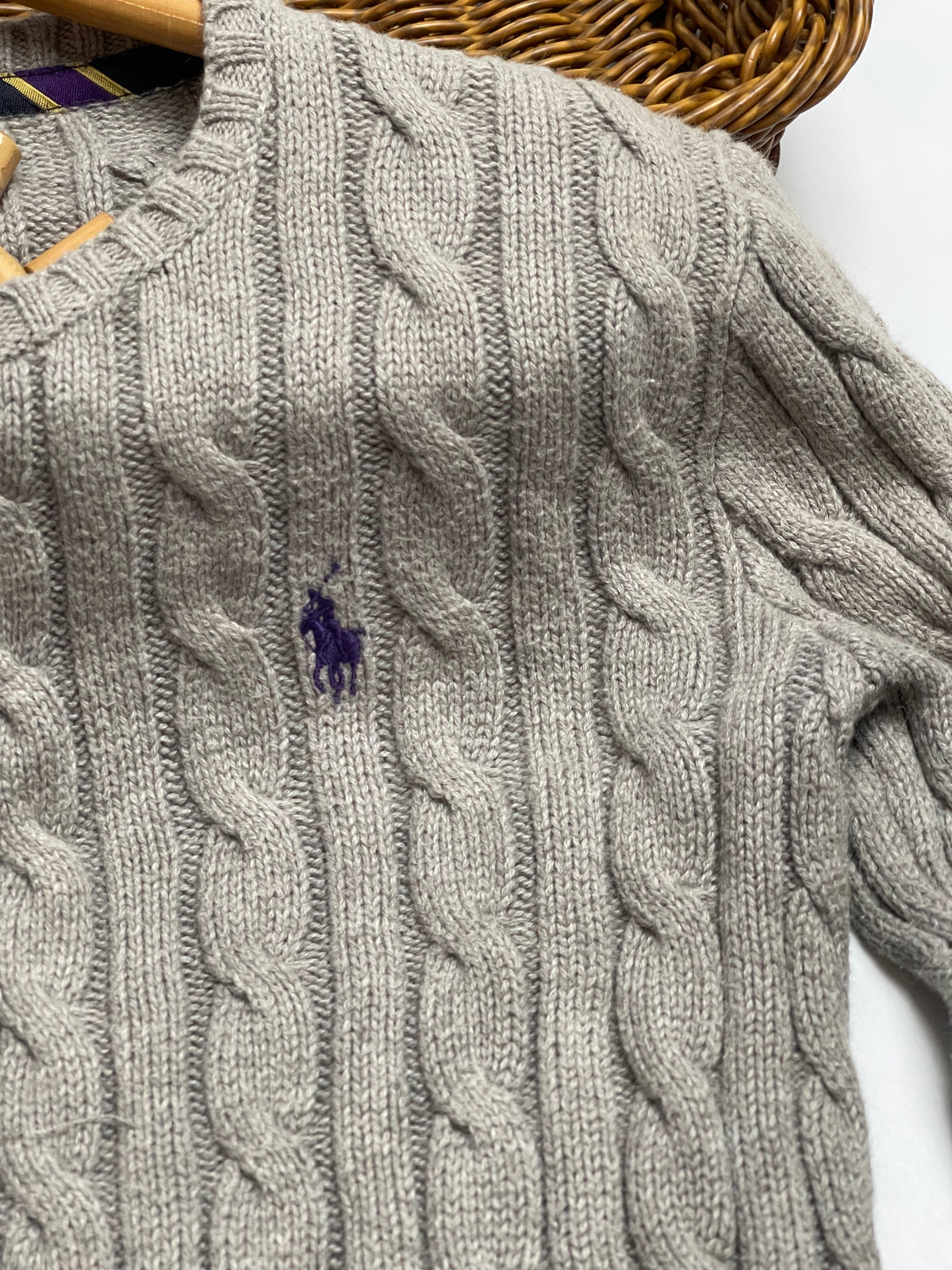 Polo Ralph Lauren Cable-Knit Cardigan — Oatmeal