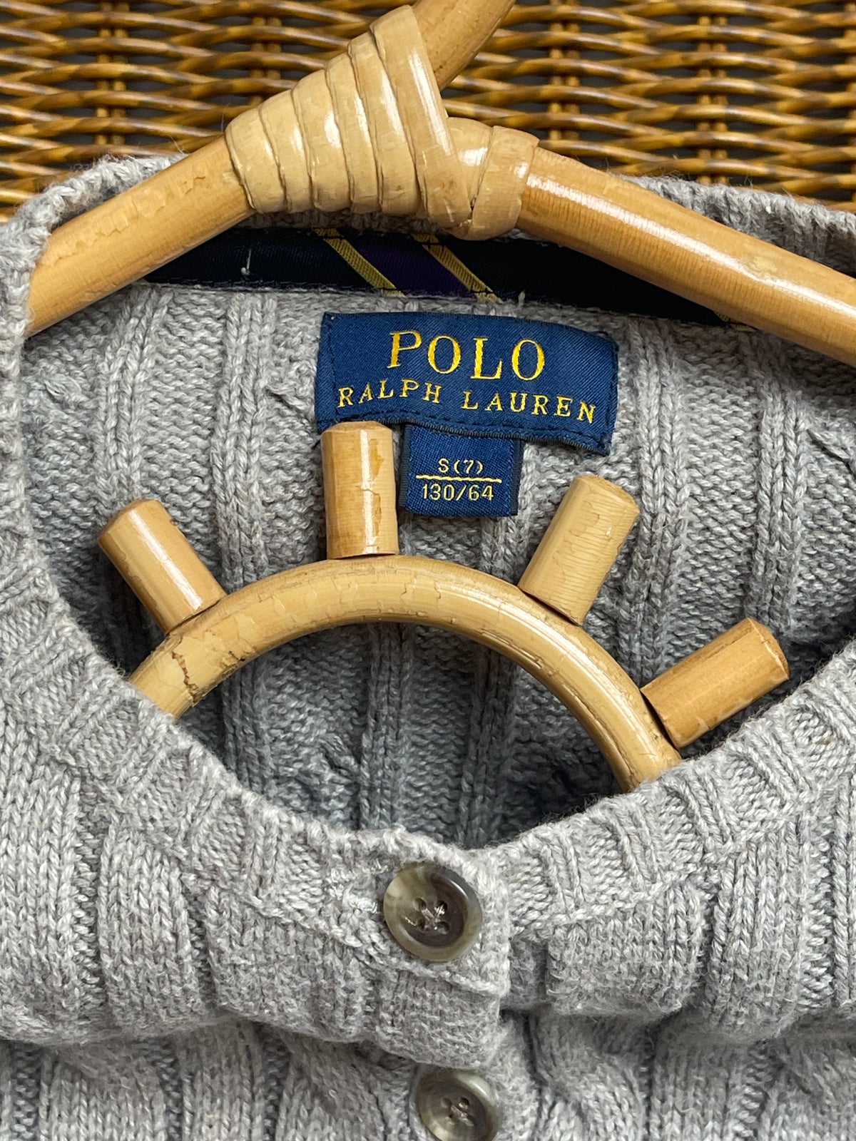 Polo Ralph Lauren Cable-Knit Cardigan — Oatmeal