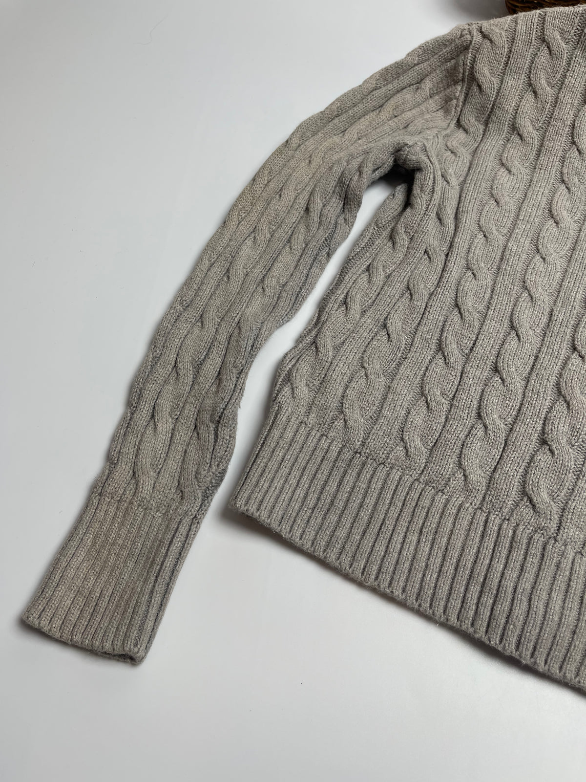 Polo Ralph Lauren Cable-Knit Cardigan — Oatmeal