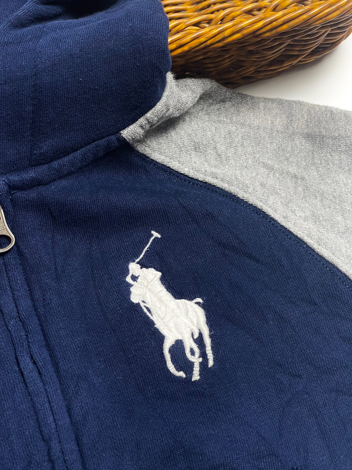 Polo Ralph Lauren Navy & Grey Hooded Jacket | Kids