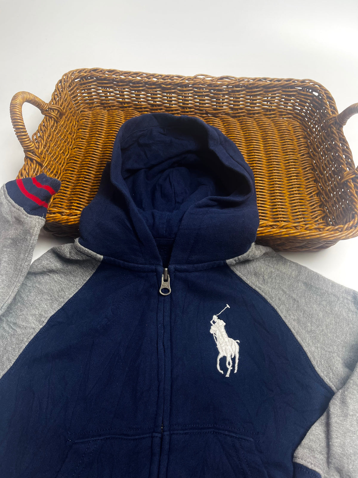 Polo Ralph Lauren Navy & Grey Hooded Jacket | Kids