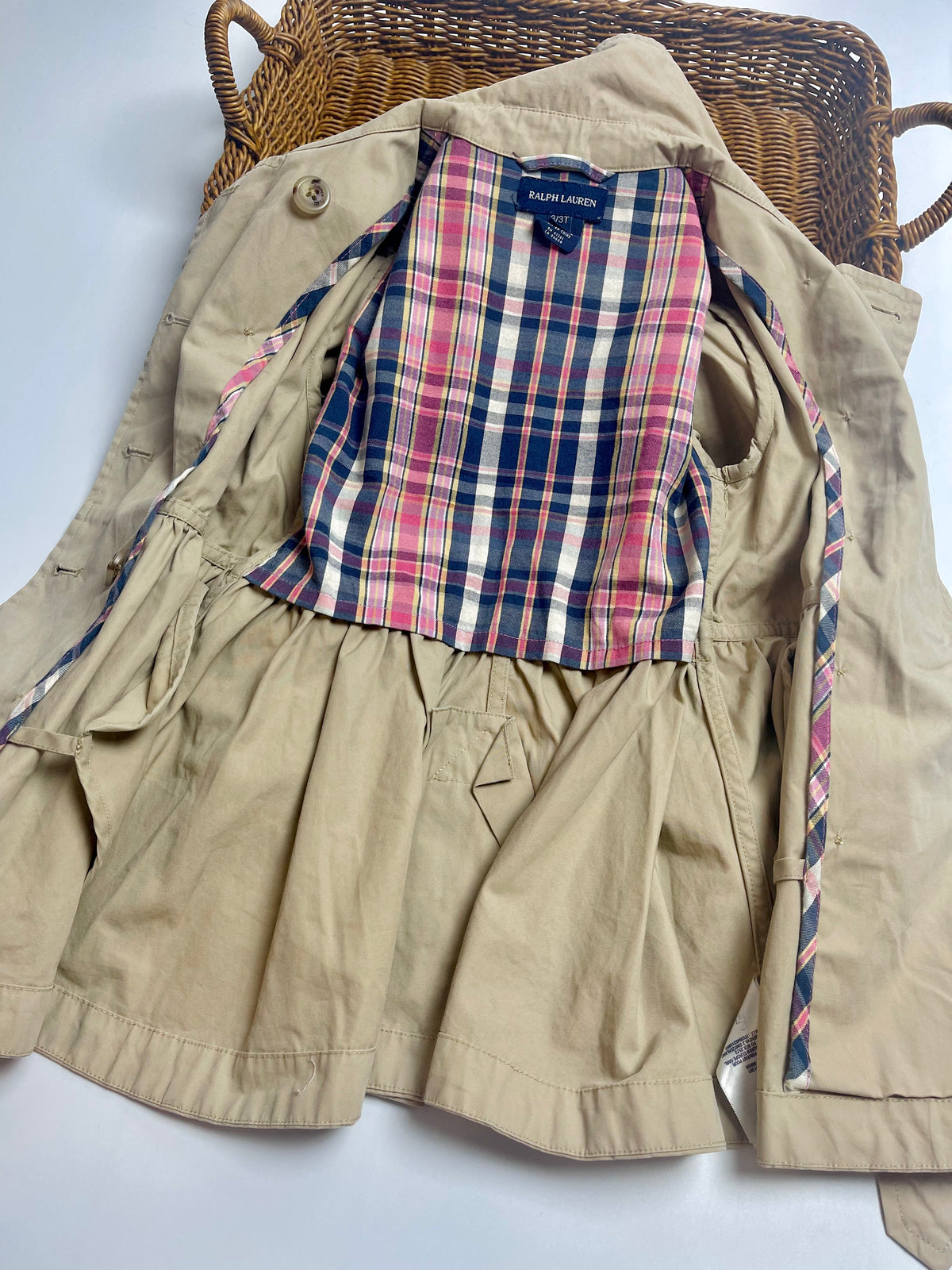 Ralph Lauren Beige Belted Trench Coat