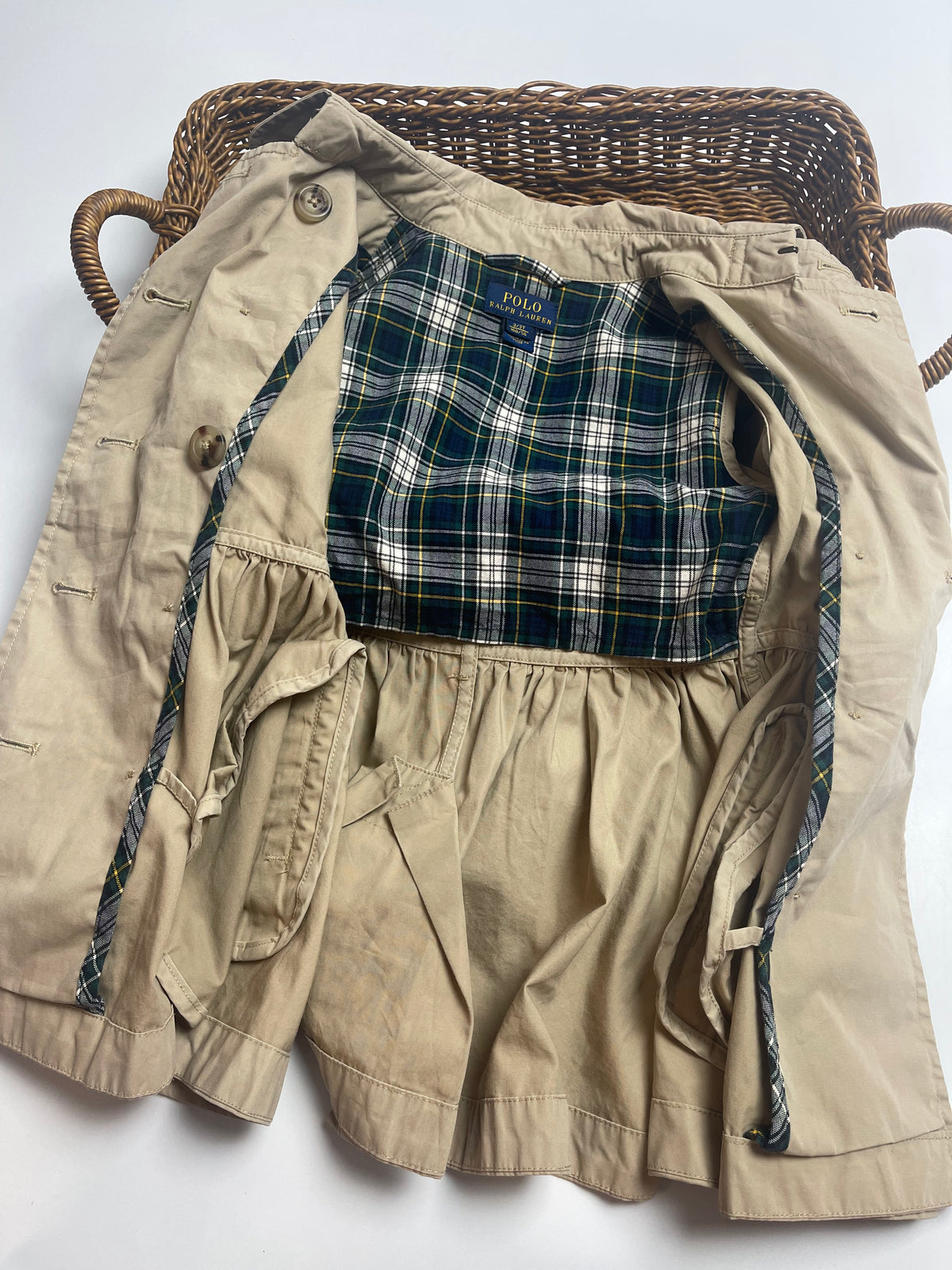Polo Ralph Lauren Classic Beige Trench Coat | Girls