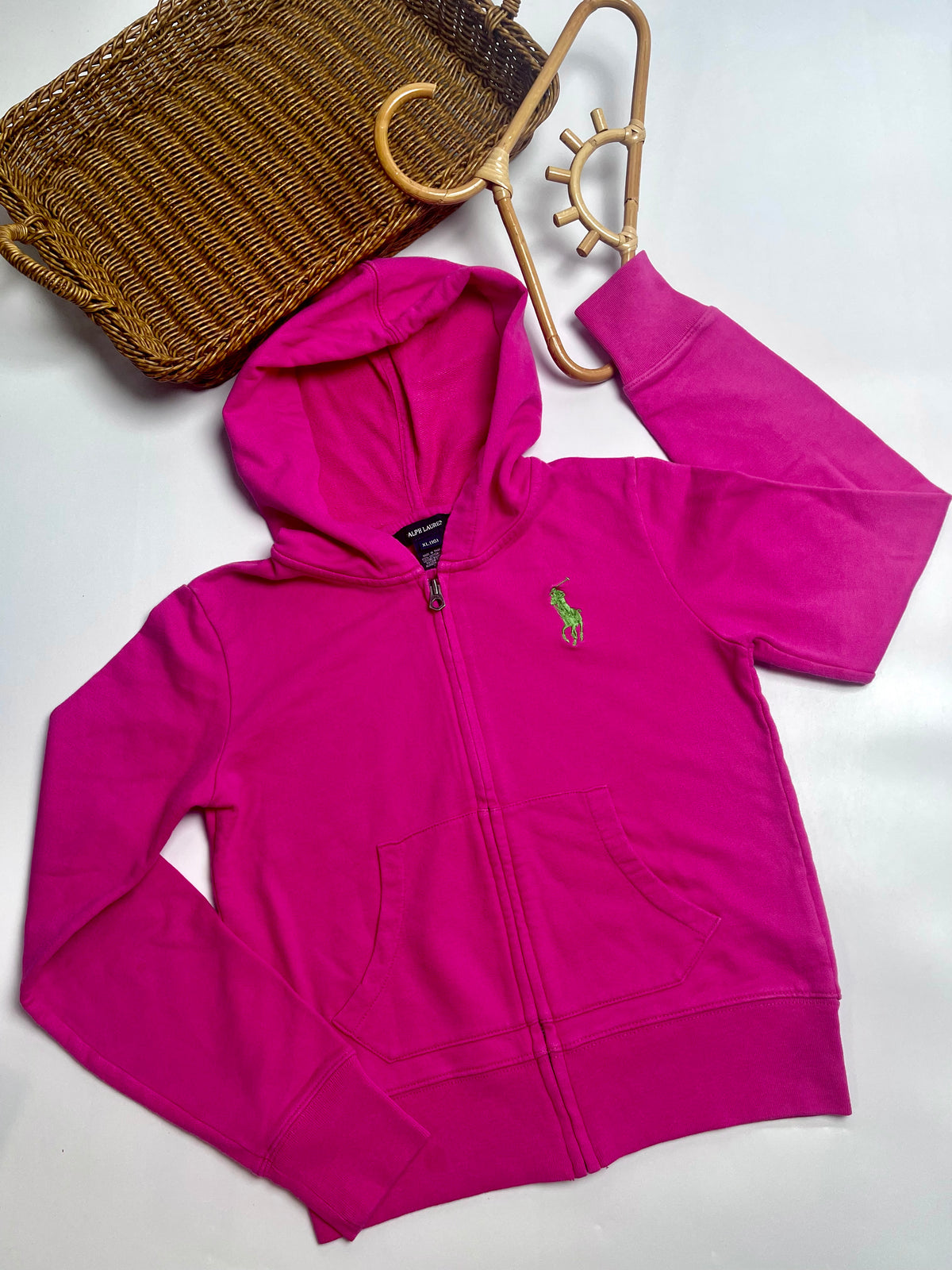 Ralph Lauren Hot Pink Zip-Up Hoodie