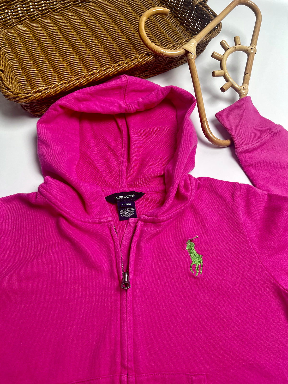 Ralph Lauren Hot Pink Zip-Up Hoodie