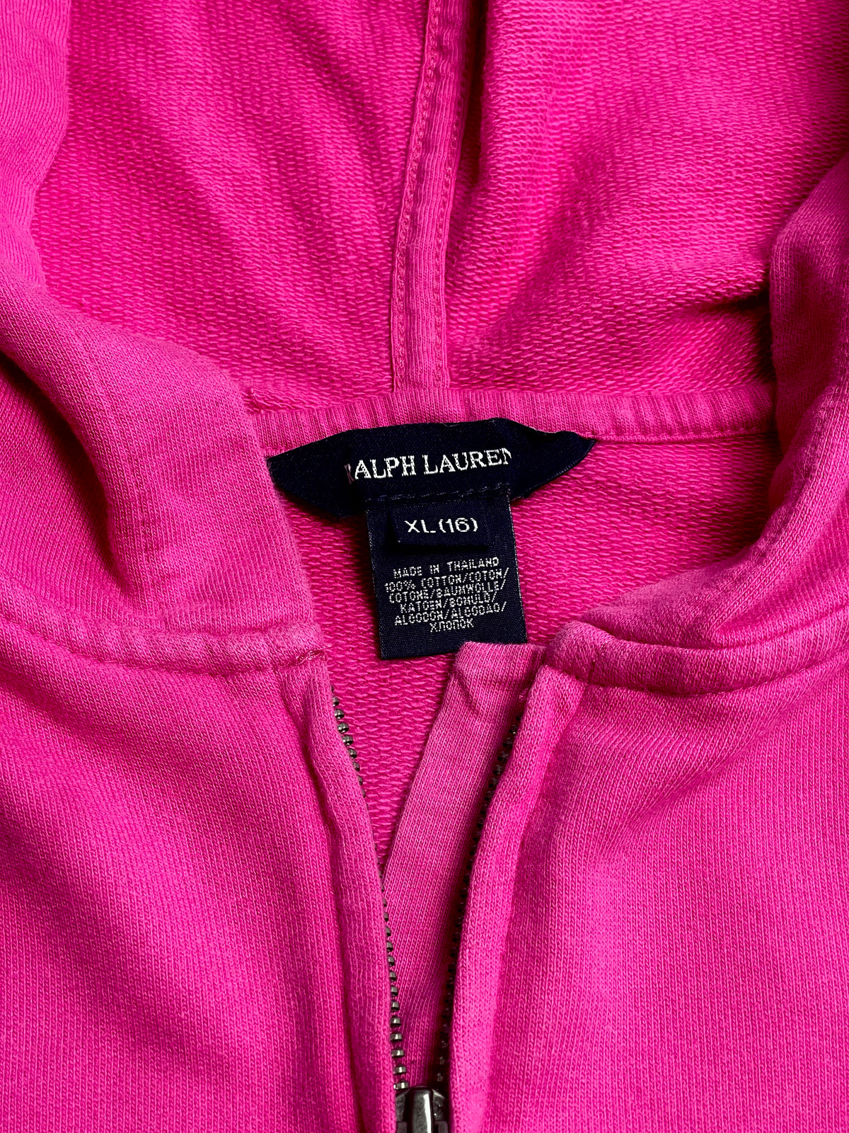 Ralph Lauren Hot Pink Zip-Up Hoodie
