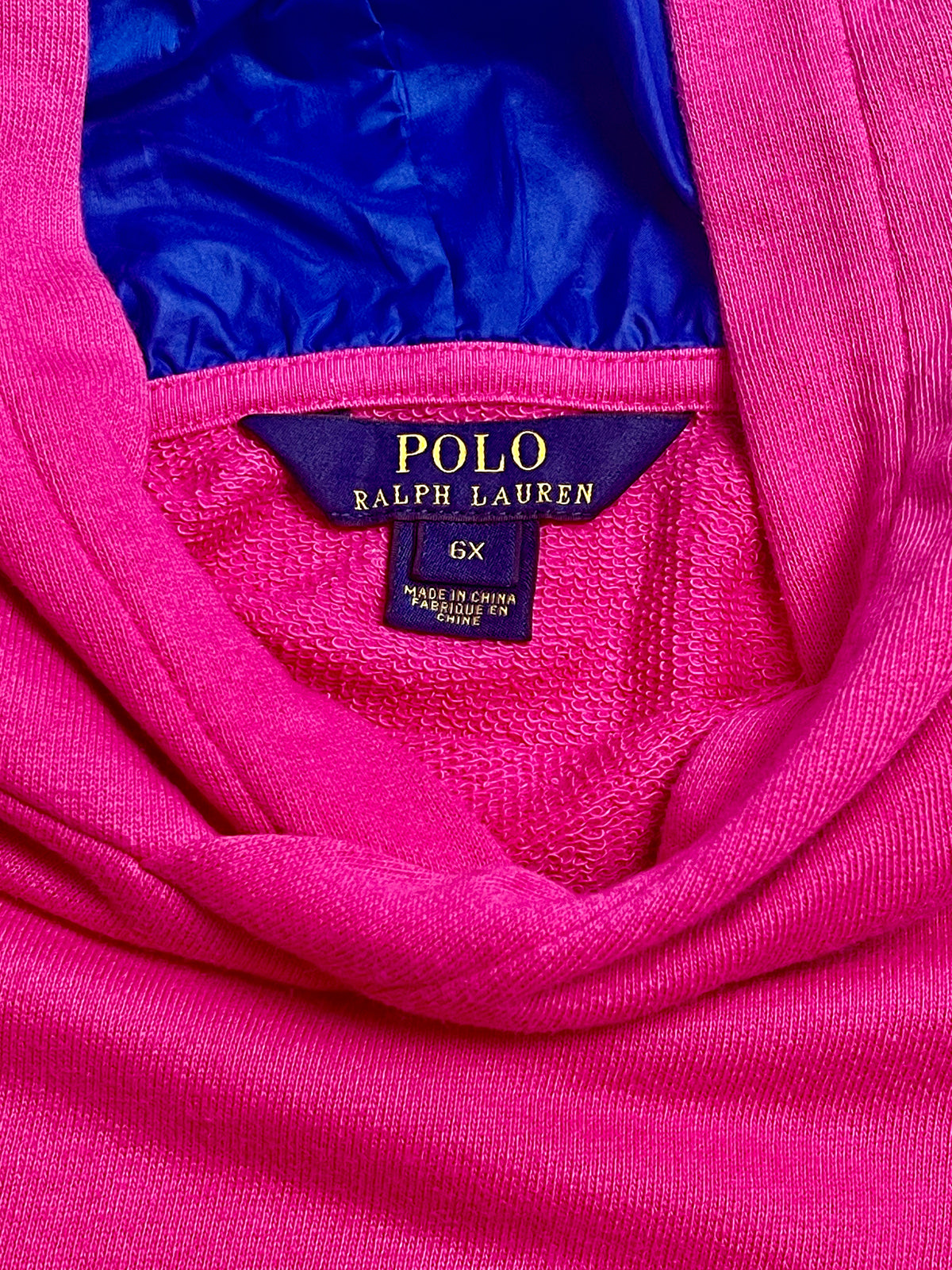 Ralph Lauren Hot Pink Hooded Pullover