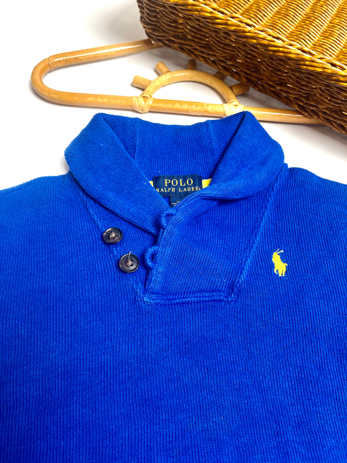 Polo Ralph Lauren Royal Blue Shawl-Collar Pullover | Baby/Kids