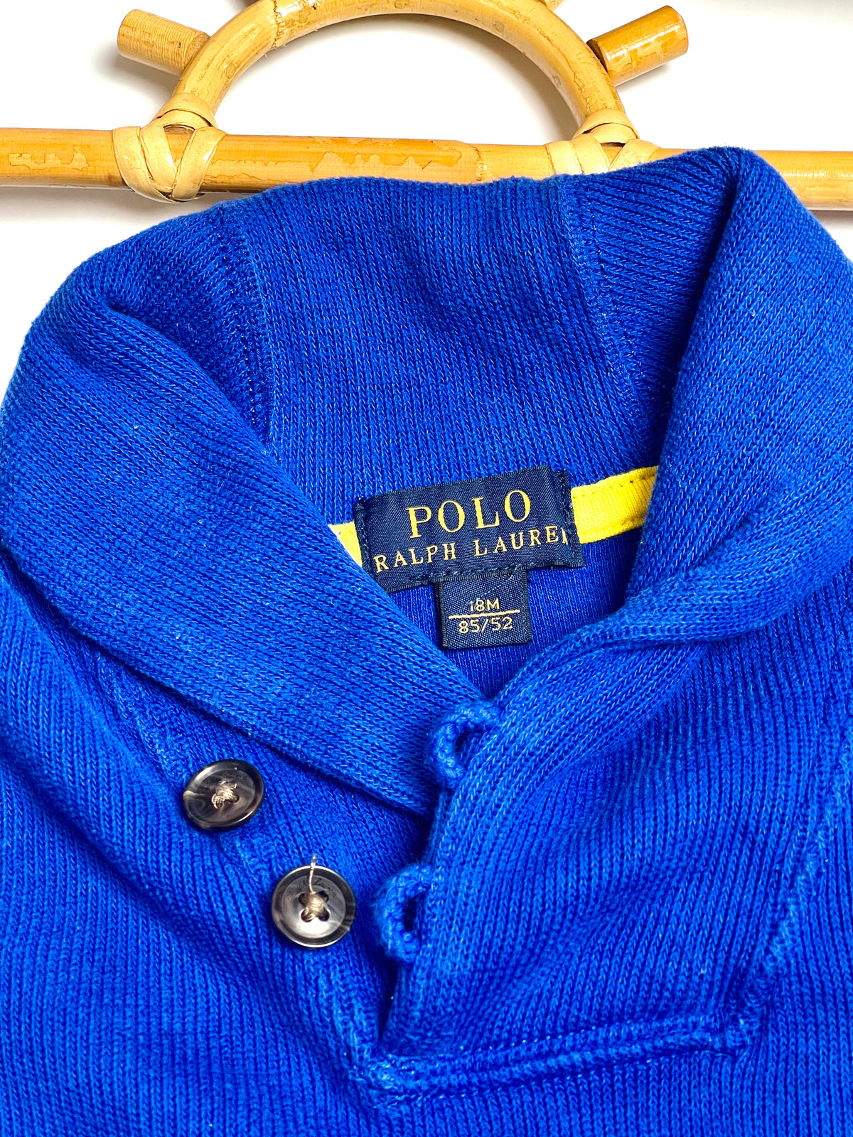 Polo Ralph Lauren Royal Blue Shawl-Collar Pullover | Baby/Kids