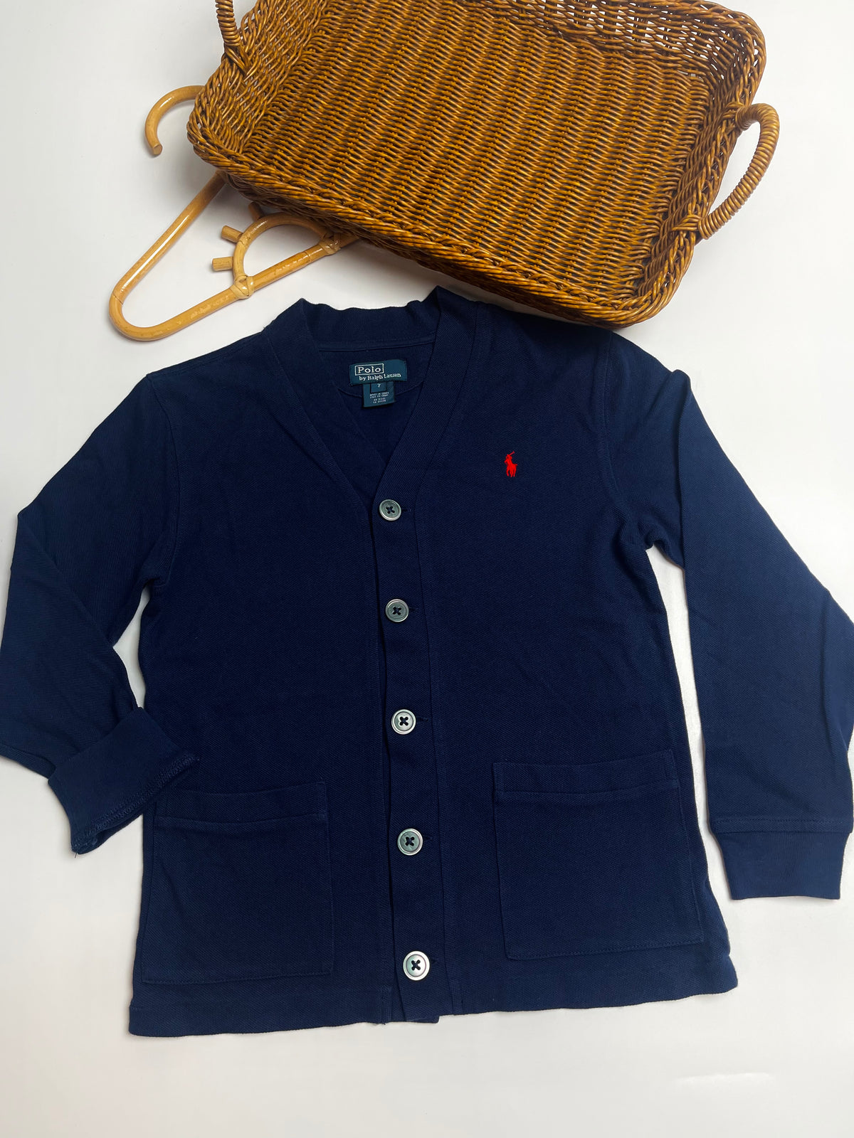 Polo Ralph Lauren Navy Cotton Cardigan | Kids