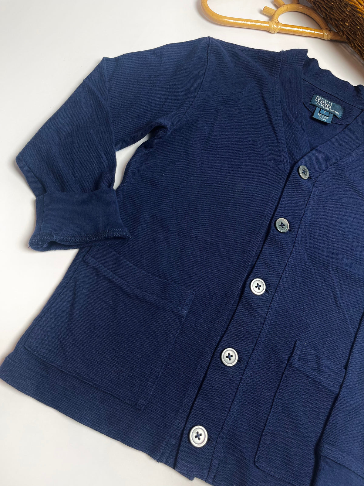 Polo Ralph Lauren Navy Cotton Cardigan | Kids