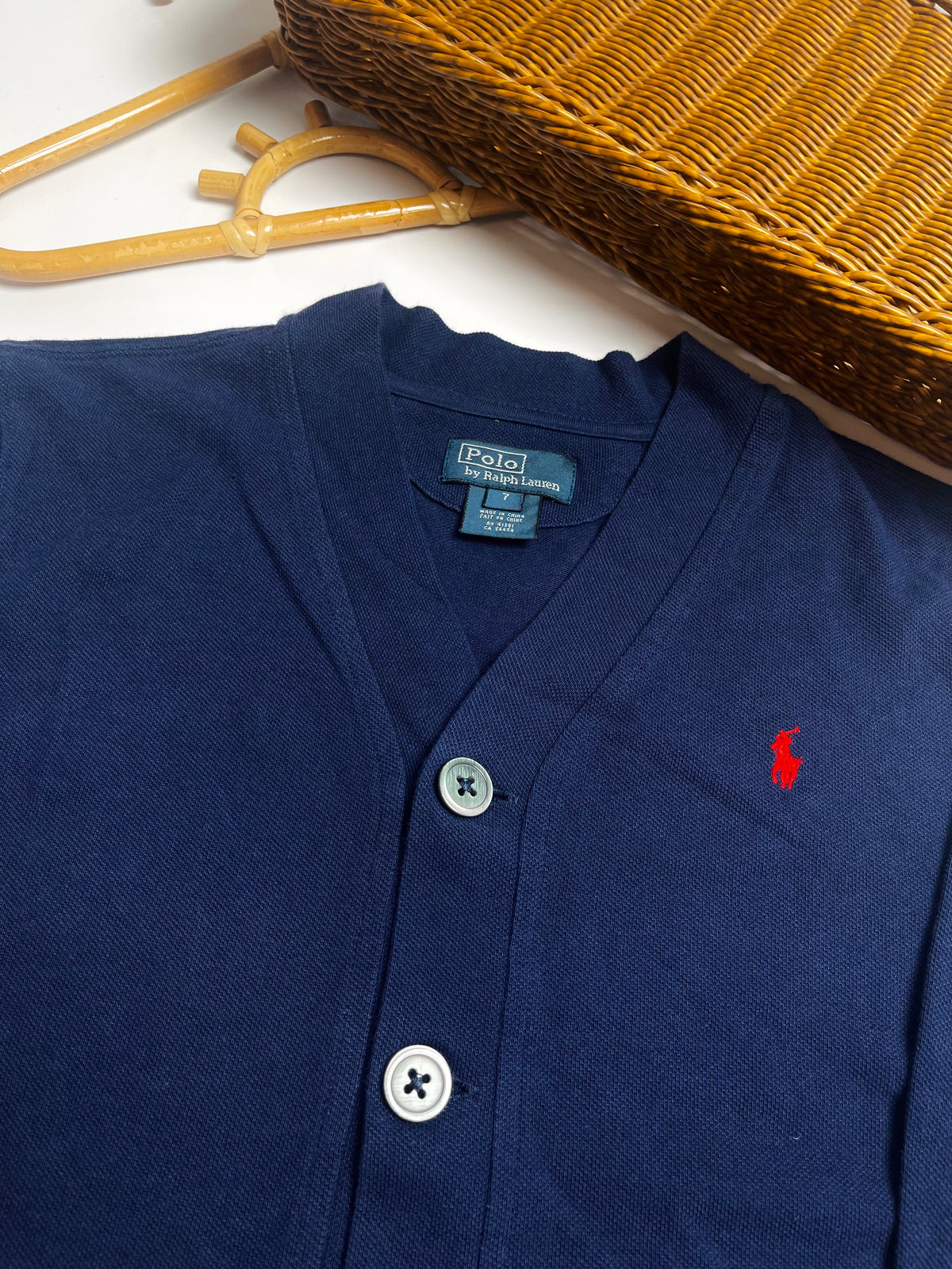 Polo Ralph Lauren Navy Cotton Cardigan | Kids