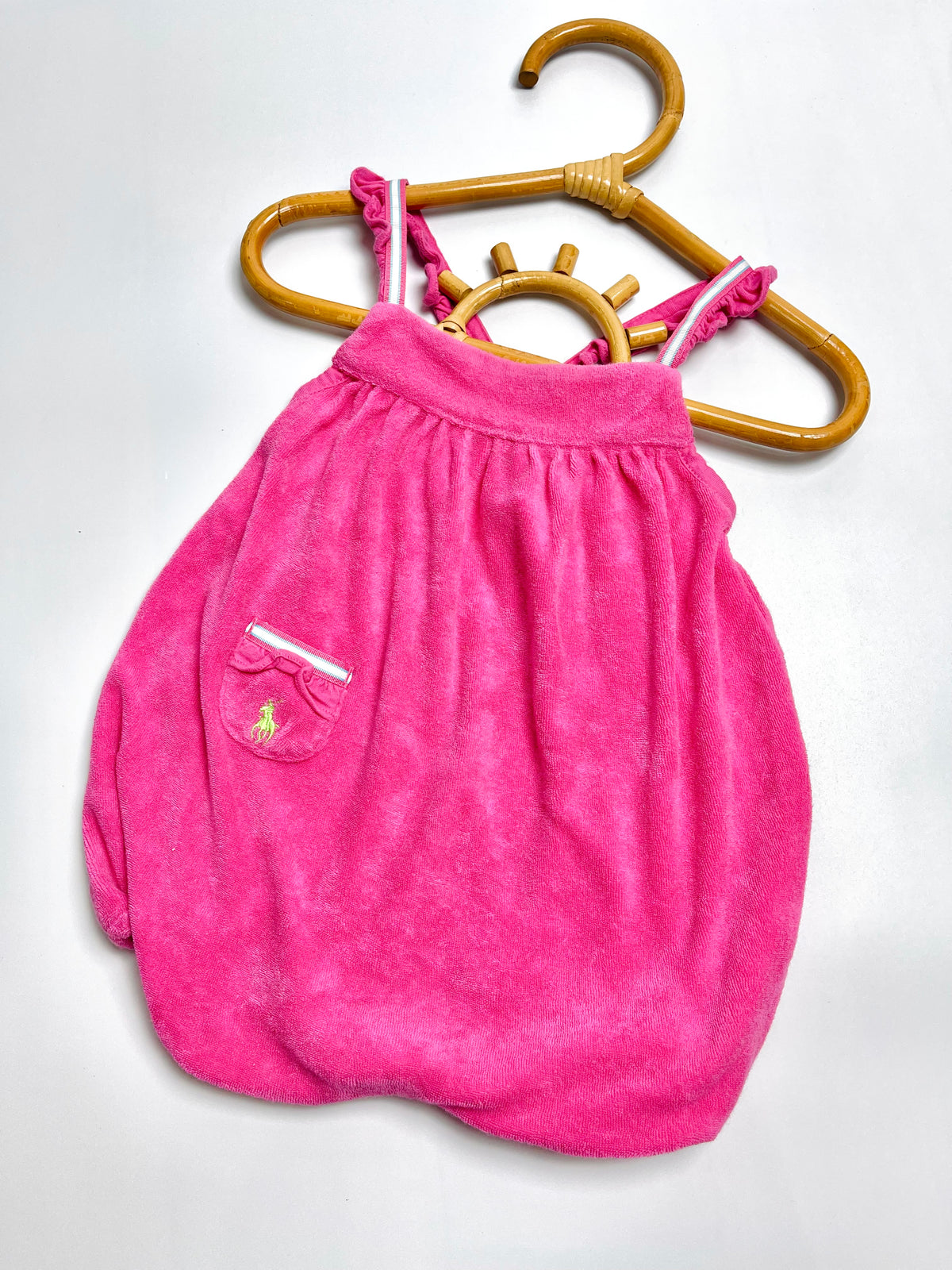 Ralph Lauren Pink Terry Bubble Romper