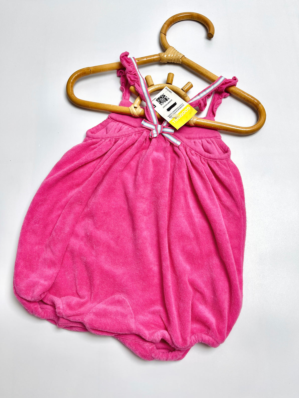 Ralph Lauren Pink Terry Bubble Romper