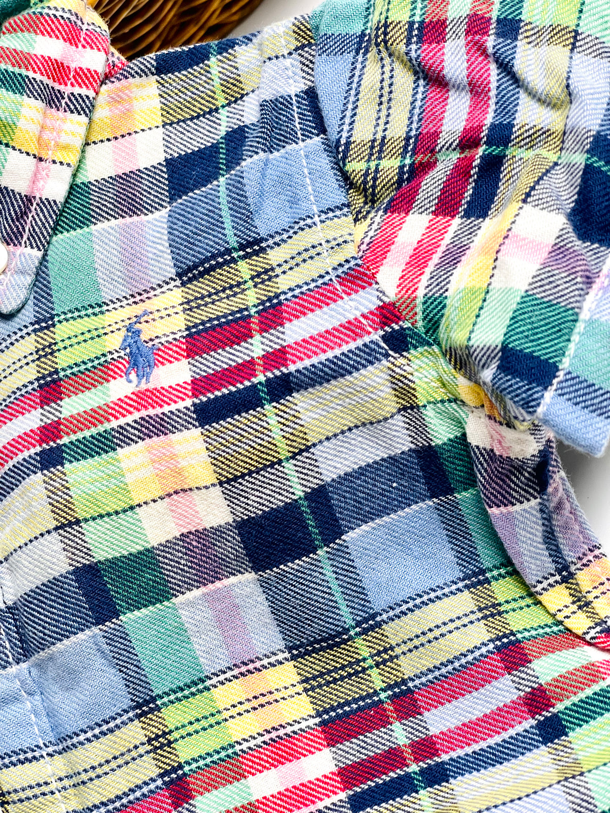 Ralph Lauren Classic Plaid Short Romper
