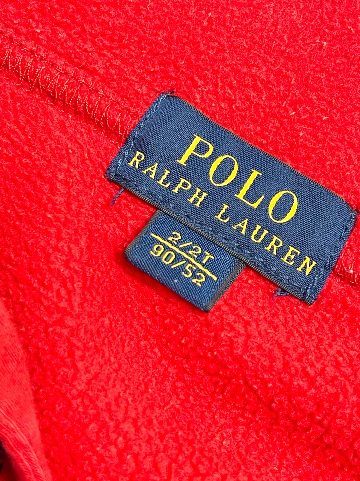 Ralph Lauren Red Fleece Zip-Up Vest