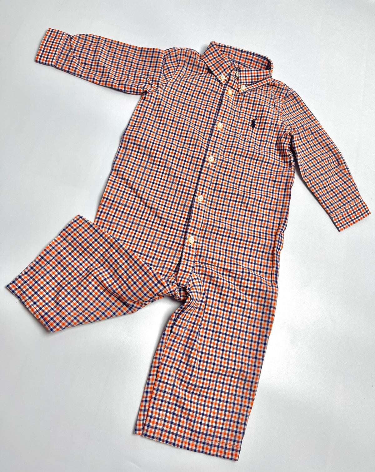 Ralph Lauren Plaid Overalls