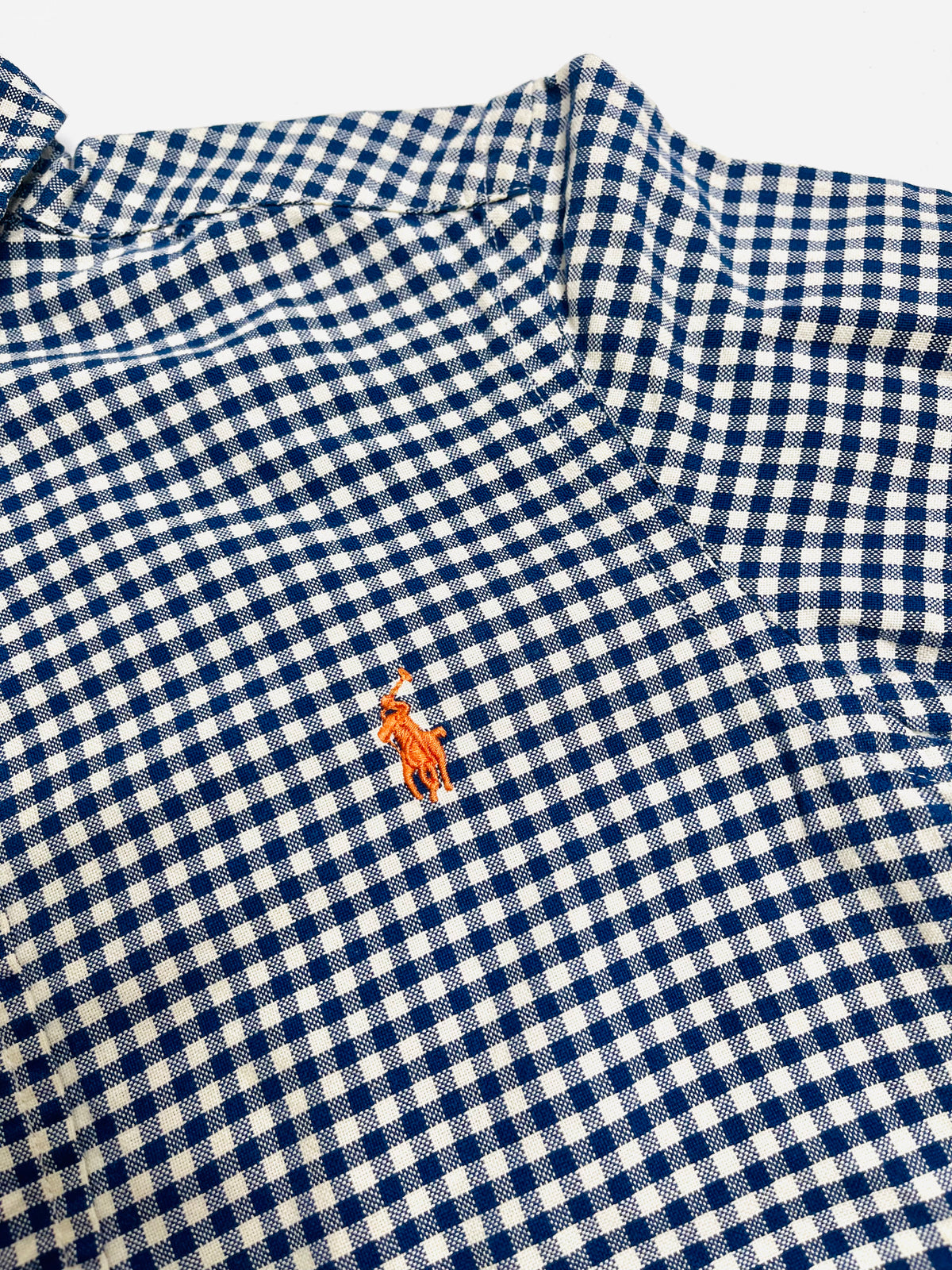 Ralph Lauren Navy Gingham Button-Down Shirt
