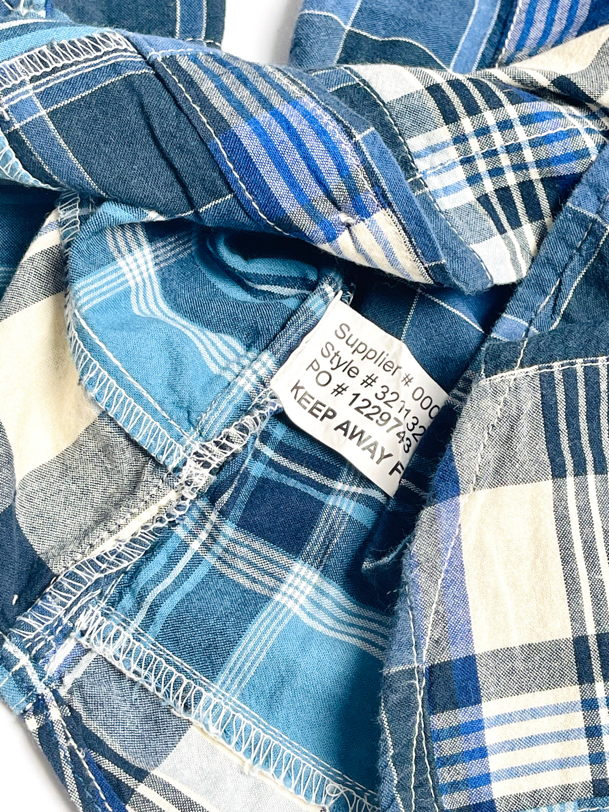Ralph Lauren Blue Patchwork Plaid Button-Down Shirt