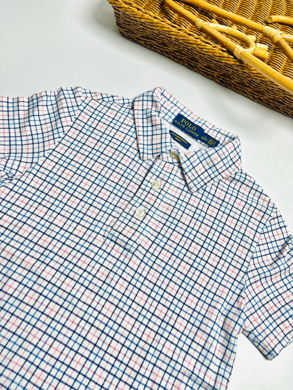 Ralph Lauren Classic Plaid Collared Polo Shirt