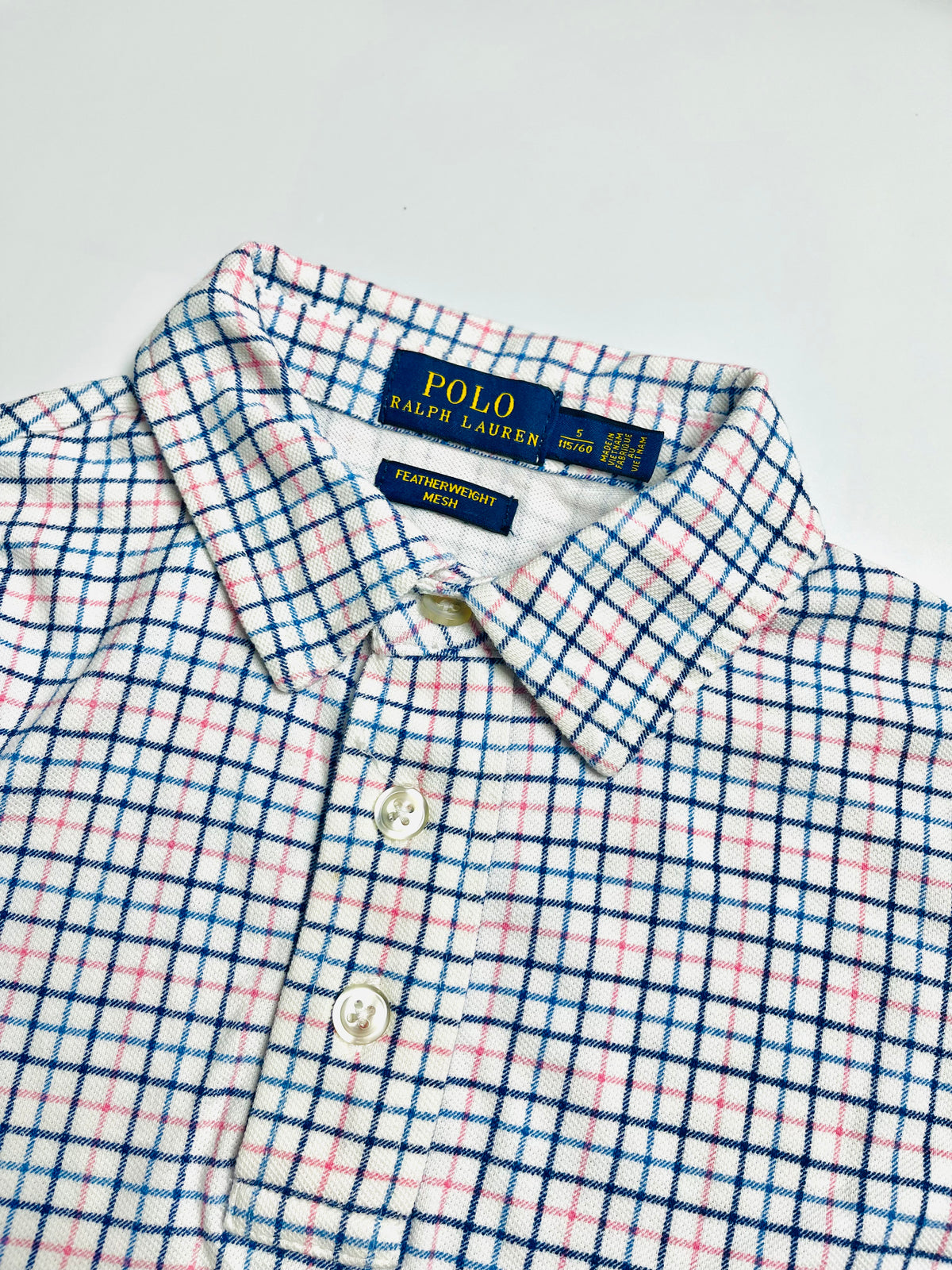 Ralph Lauren Classic Plaid Collared Polo Shirt
