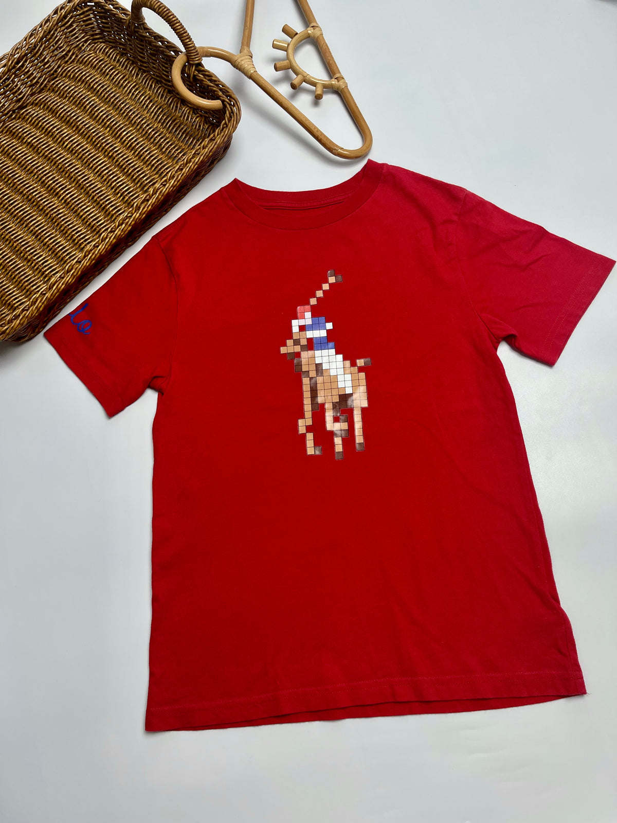 Ralph Lauren Red Pixel Pony Graphic T-Shirt