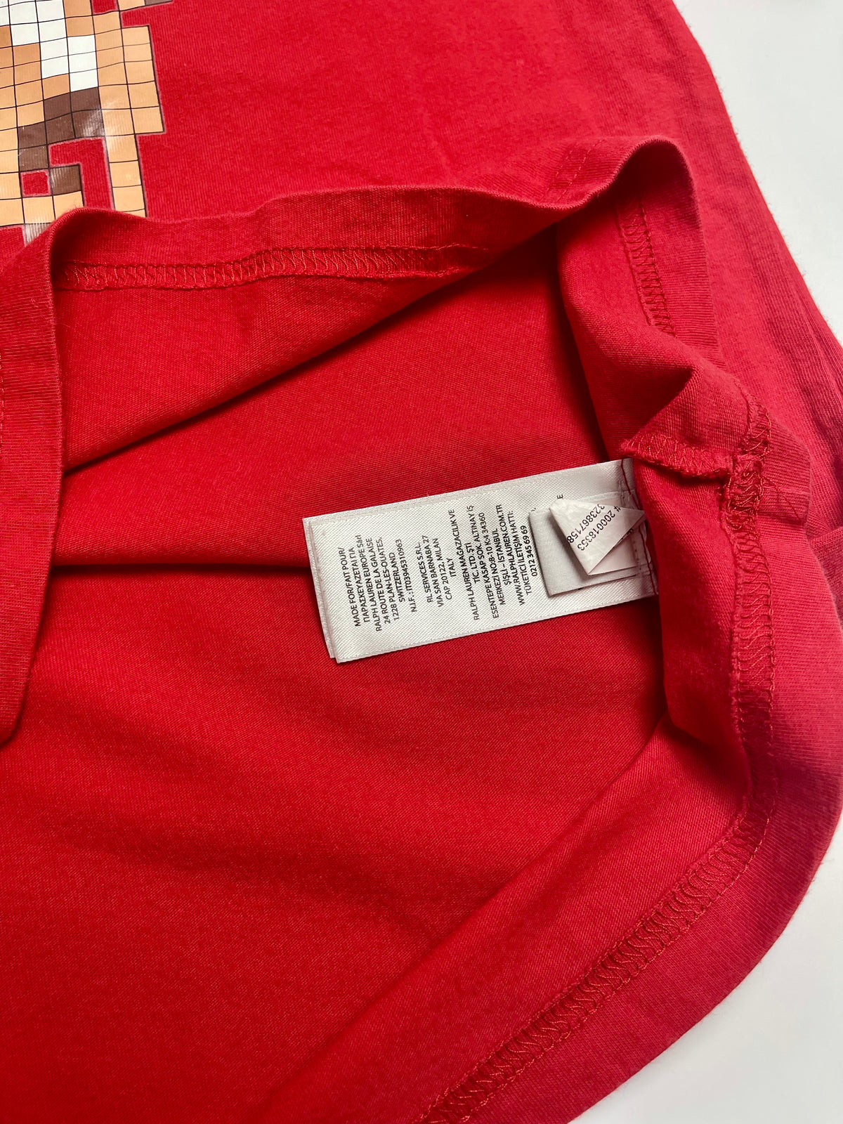 Ralph Lauren Red Pixel Pony Graphic T-Shirt