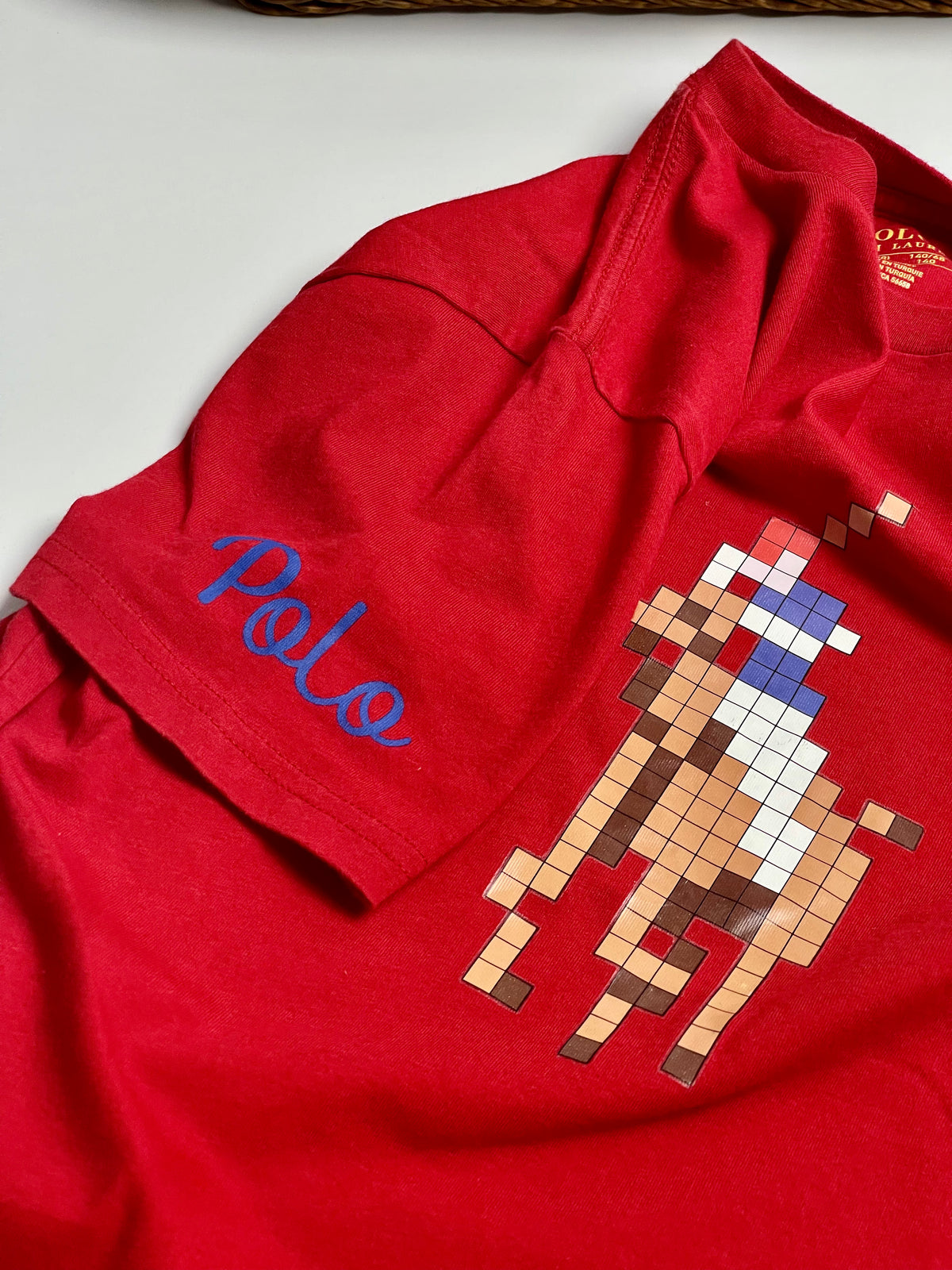 Ralph Lauren Red Pixel Pony Graphic T-Shirt
