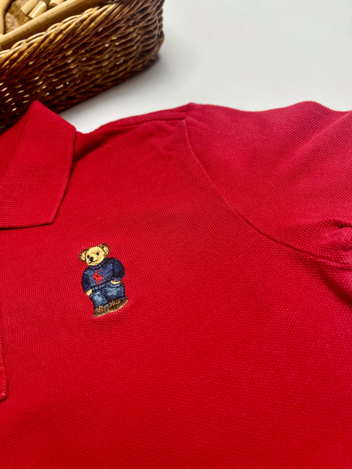 Ralph Lauren Red Polo Bear Polo Shirt