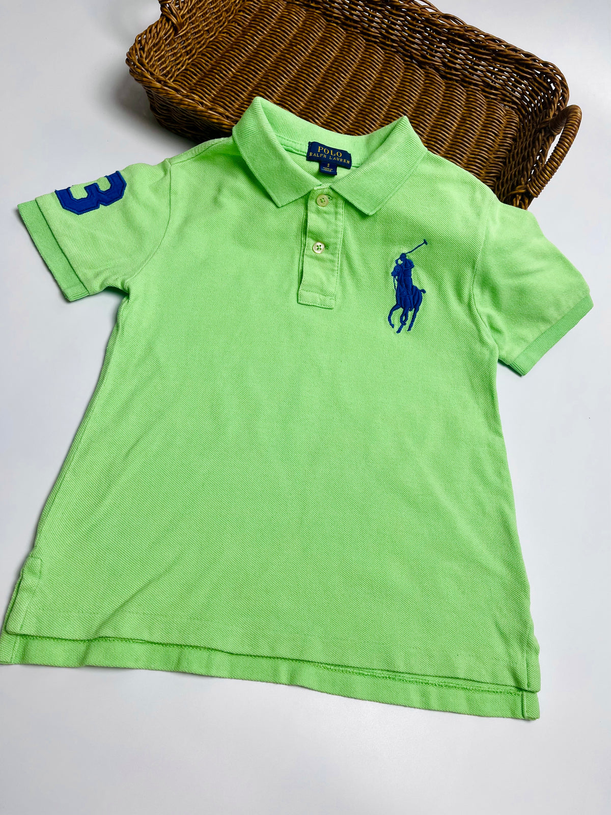 Ralph Lauren Lime Green Big Pony Polo Shirt