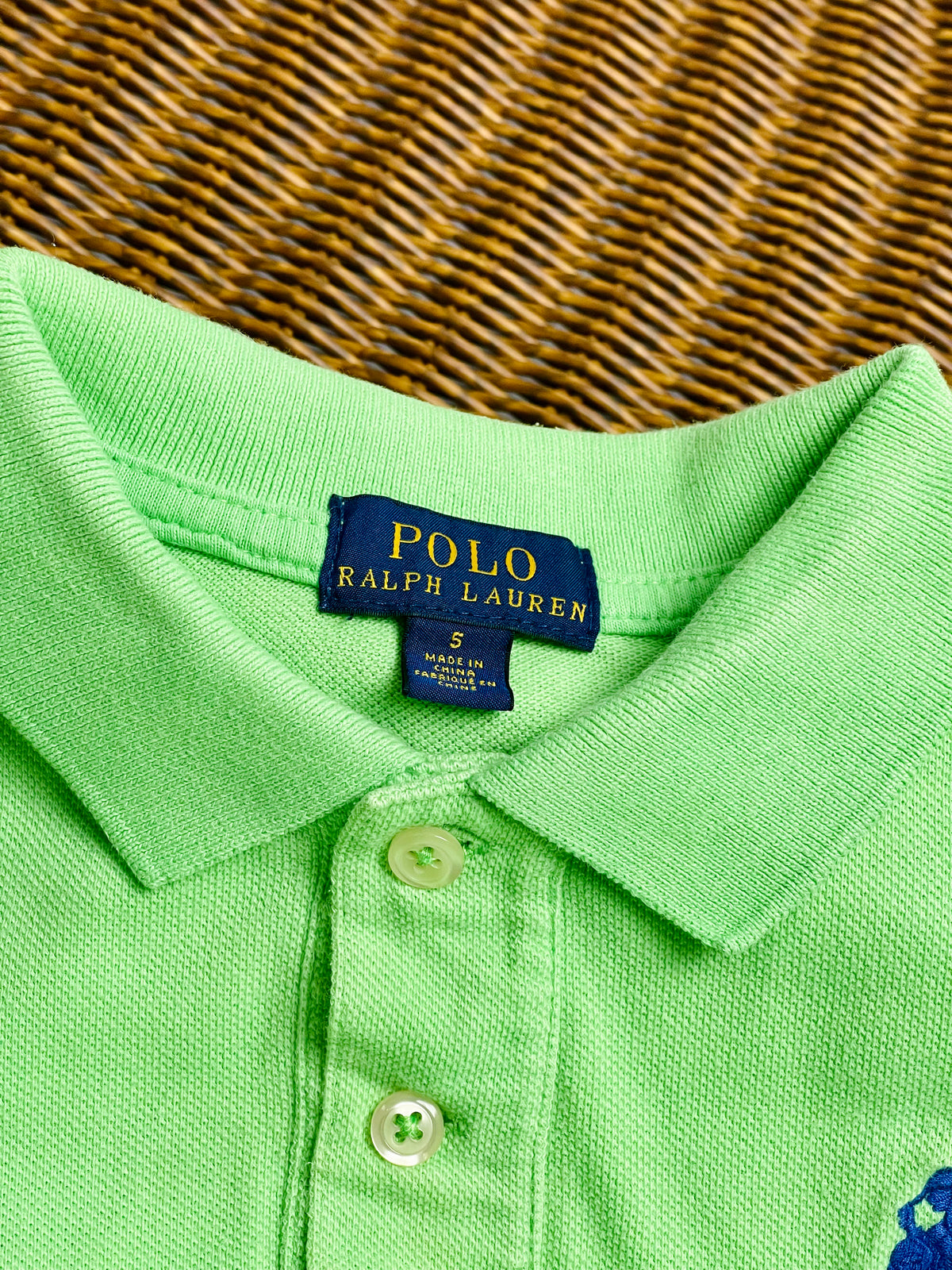 Ralph Lauren Lime Green Big Pony Polo Shirt
