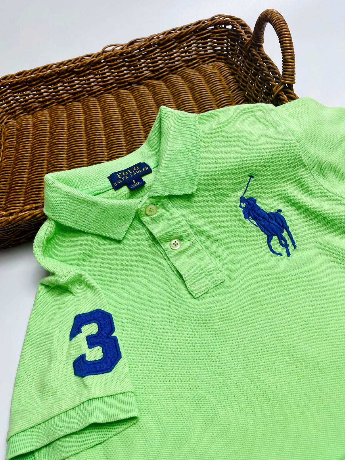Ralph Lauren Lime Green Big Pony Polo Shirt