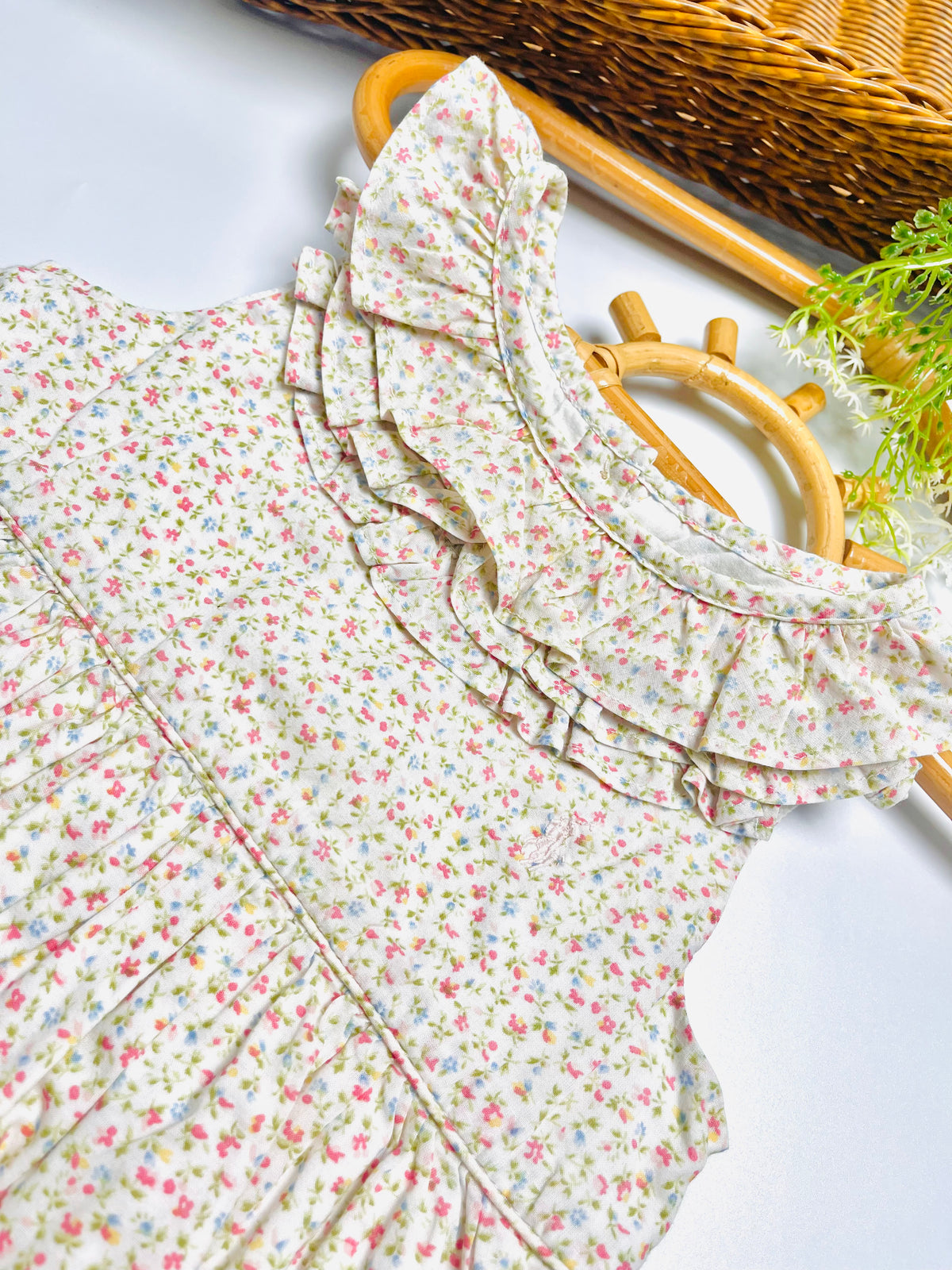 Ralph Lauren Floral Ruffle Romper