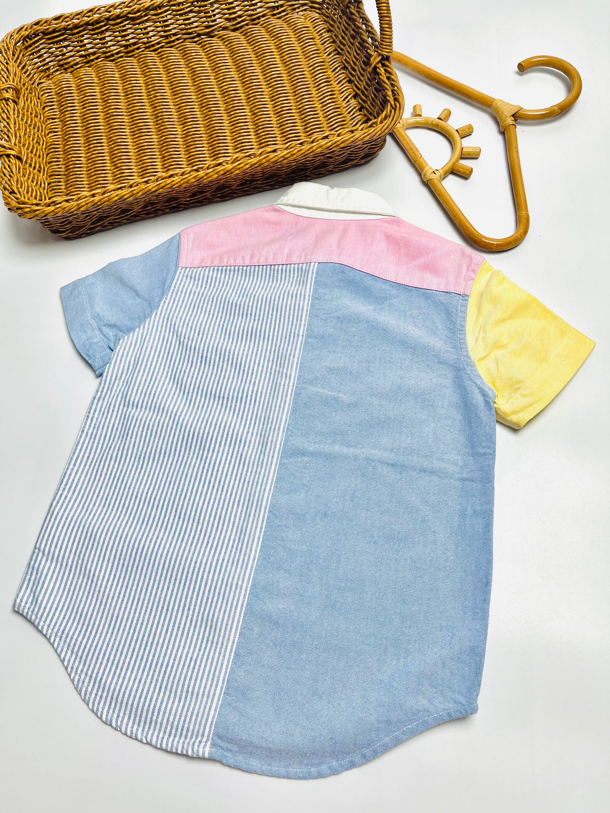 Ralph Lauren Pastel Colorblock Polo Bubble Romper