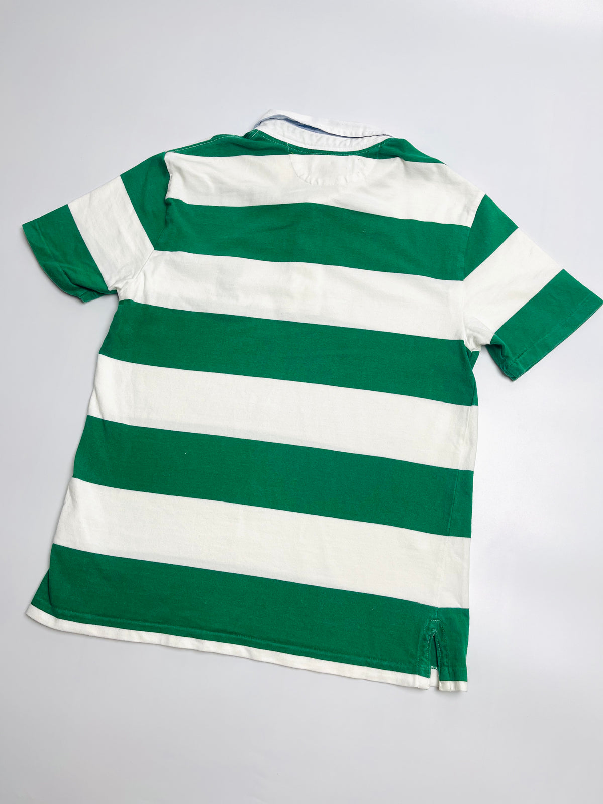 Ralph Lauren Green & White Polo Bear Rugby Shirt