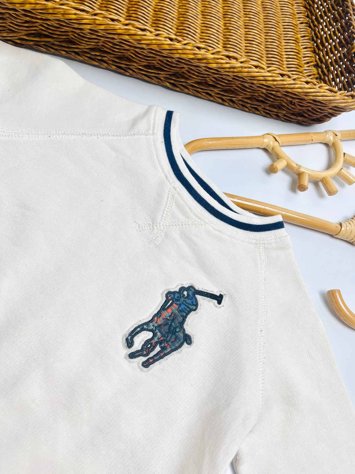 Ralph Lauren Cream Polo Pony Sweatshirt