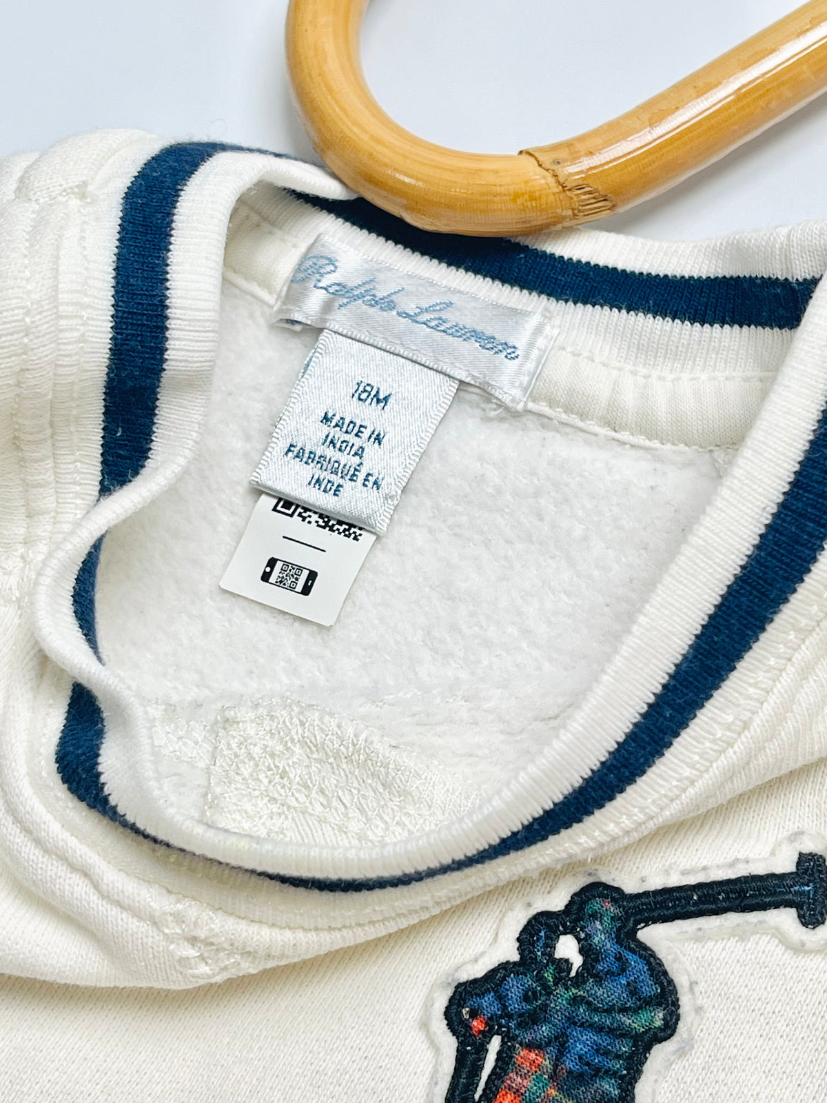 Ralph Lauren Cream Polo Pony Sweatshirt