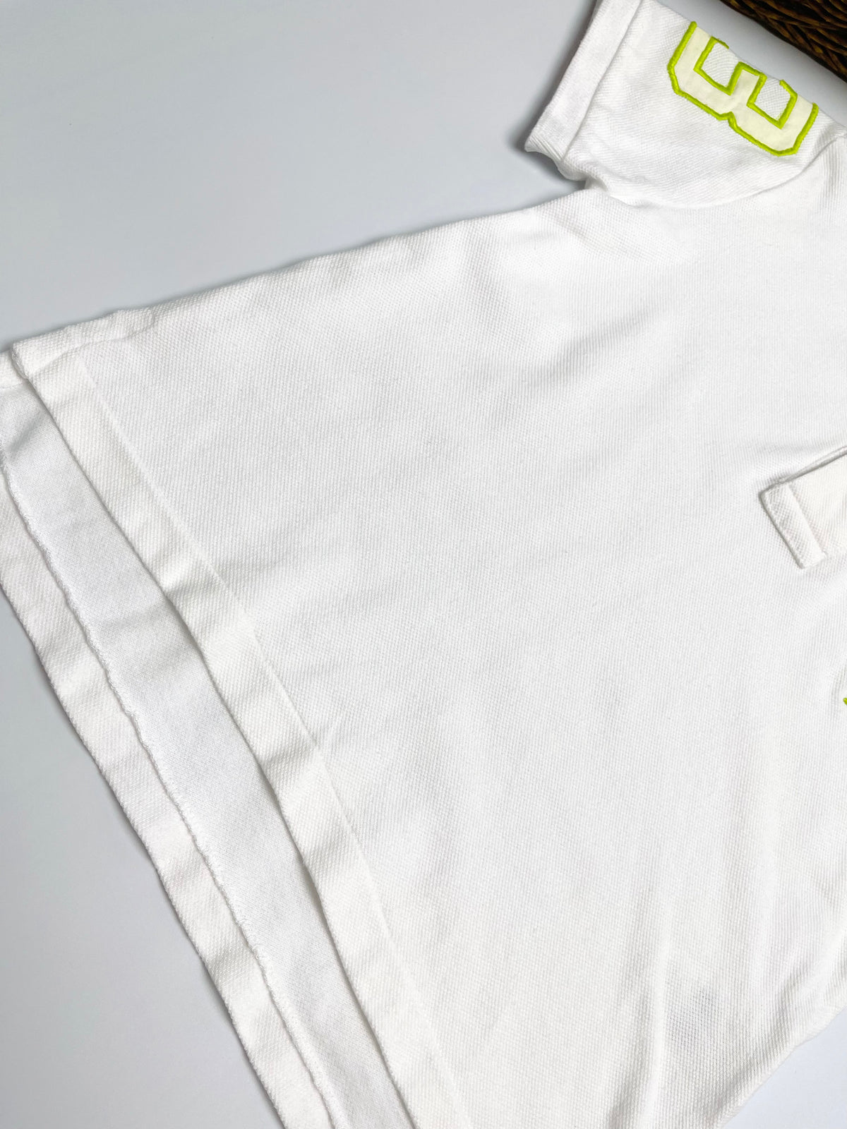 Ralph Lauren White Neon Pony Polo Shirt