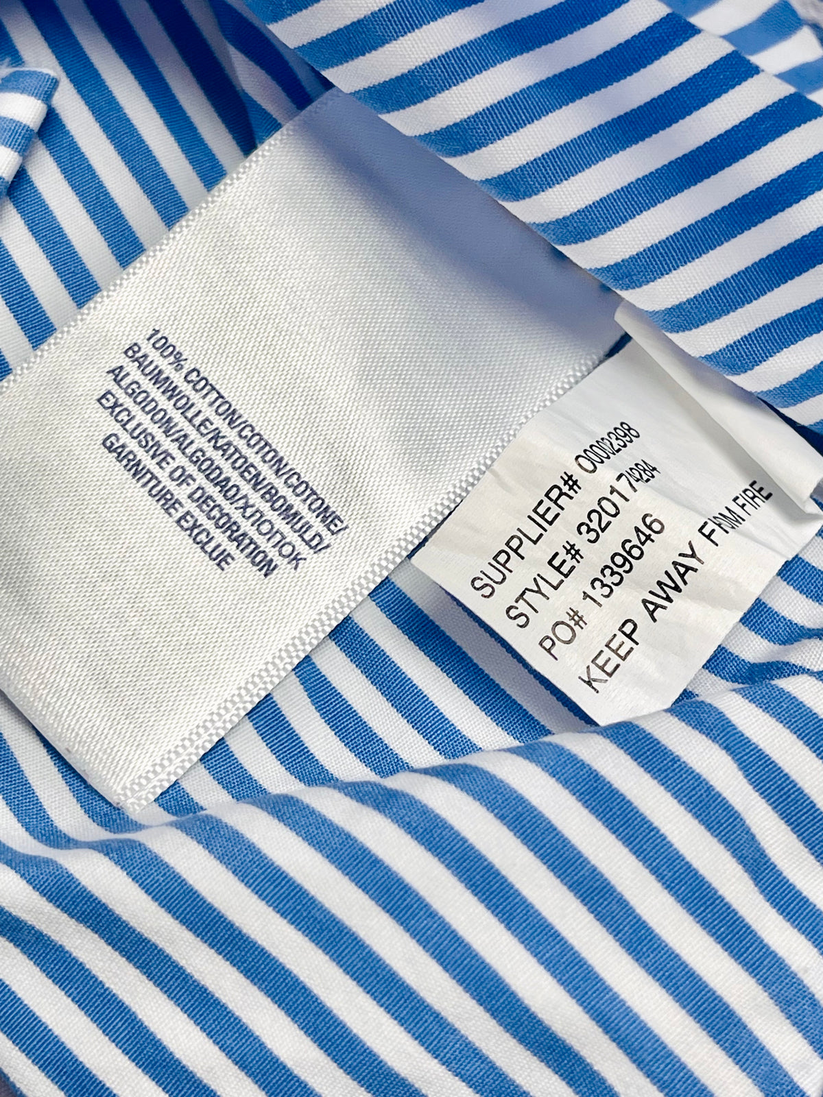 Ralph Lauren Blue Stripe Button-Down Shirt