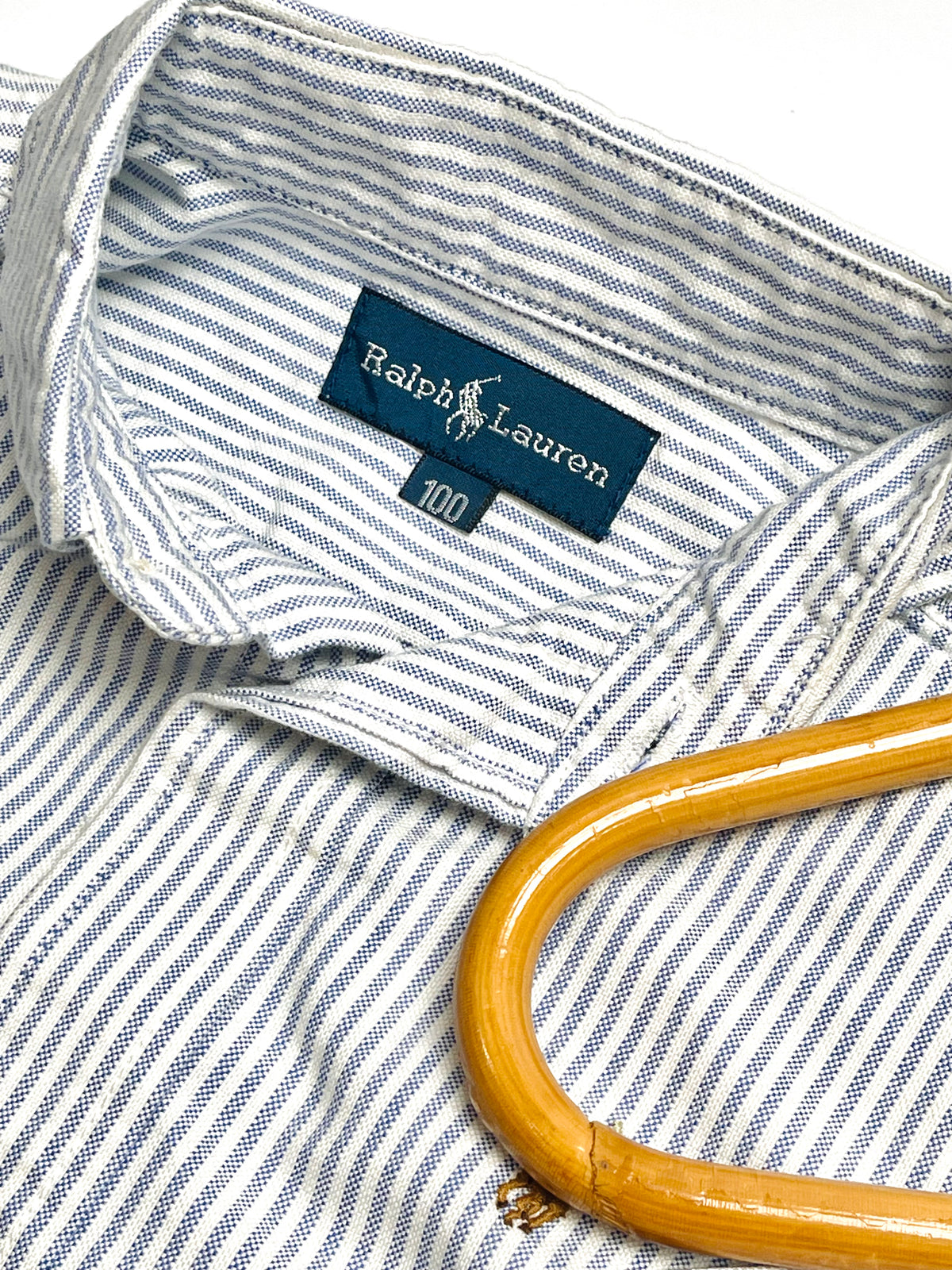 Ralph Lauren Blue & White Pinstripe Button-Down Shirt