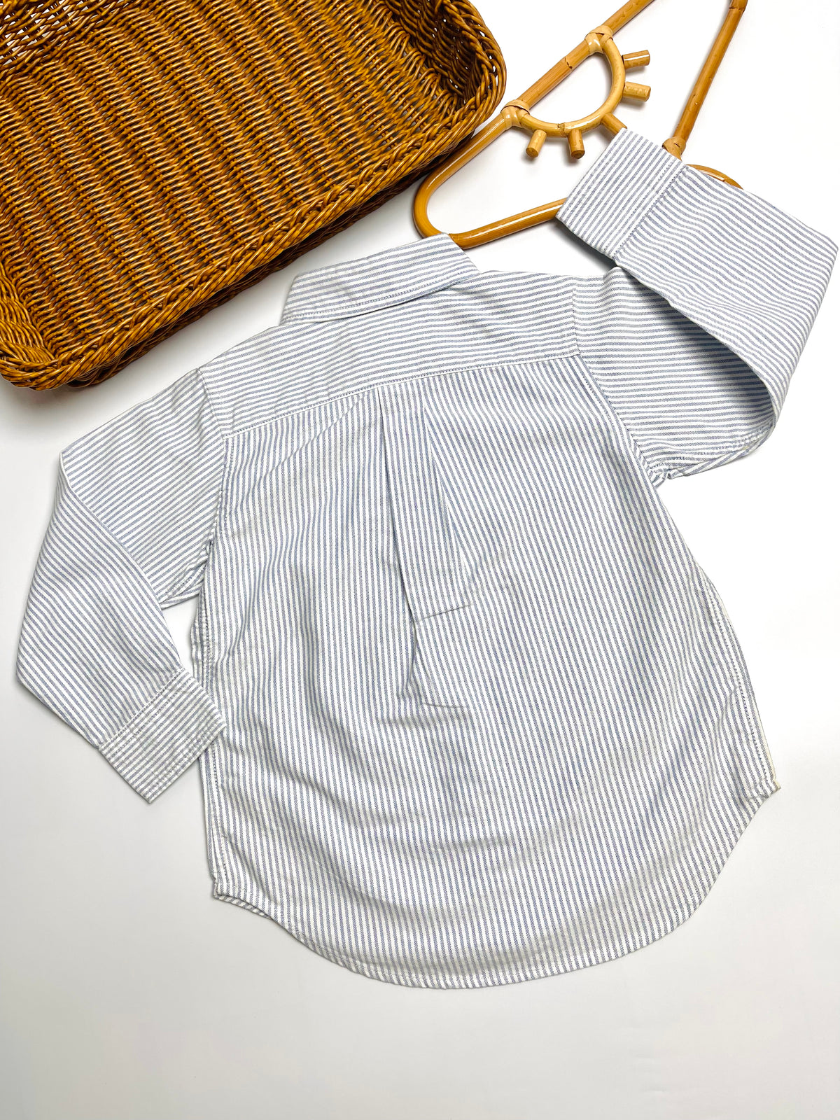 Ralph Lauren Blue & White Pinstripe Button-Down Shirt