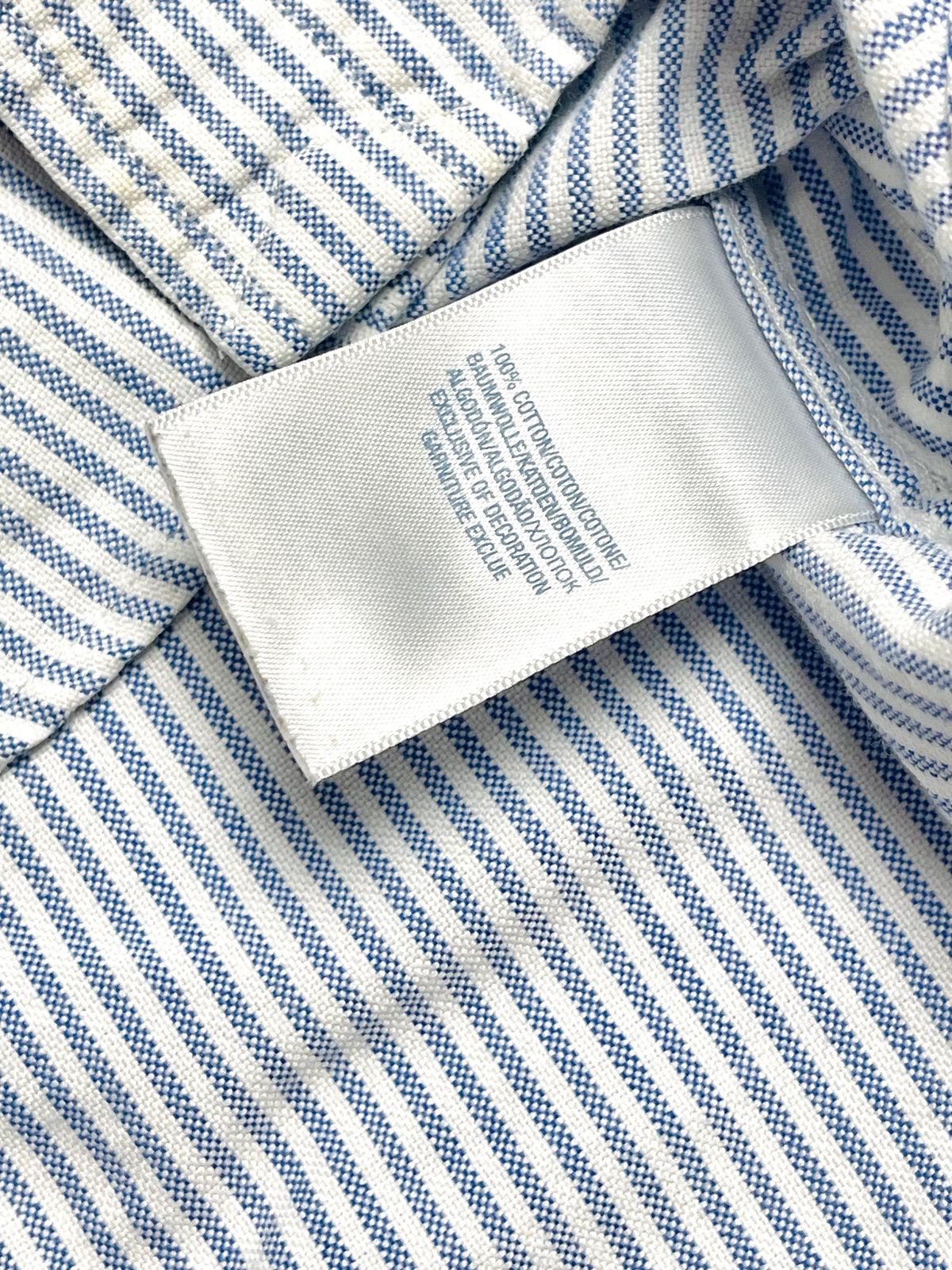 Ralph Lauren Blue & White Striped Button-Down Shirt