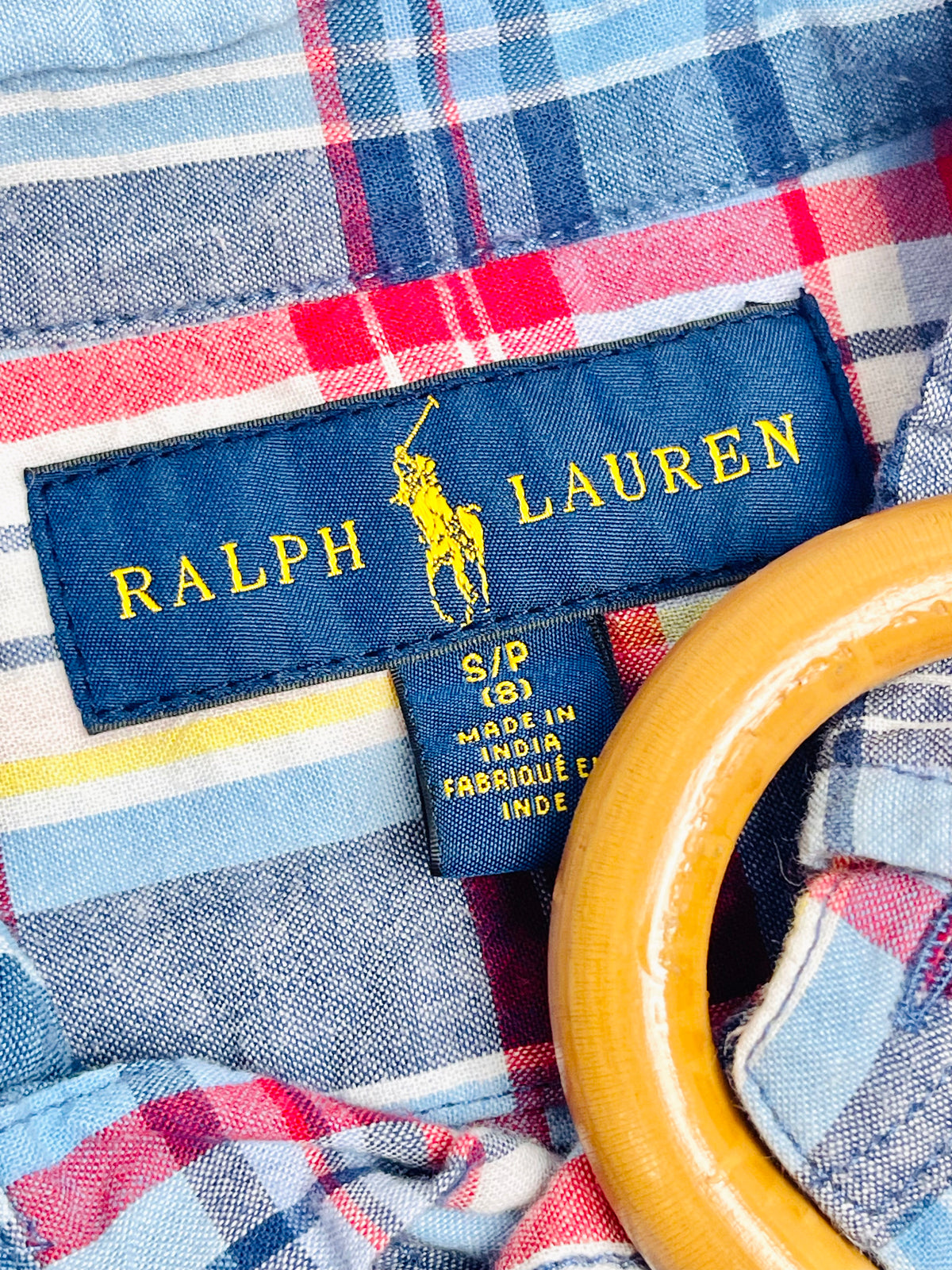Ralph Lauren Multicolor Plaid Short-Sleeve Button-Down Shirt