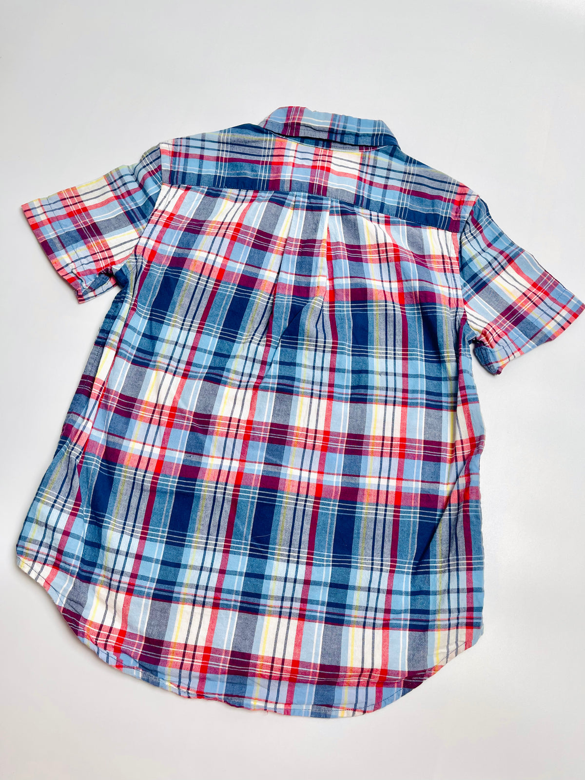 Ralph Lauren Multicolor Plaid Short-Sleeve Button-Down Shirt