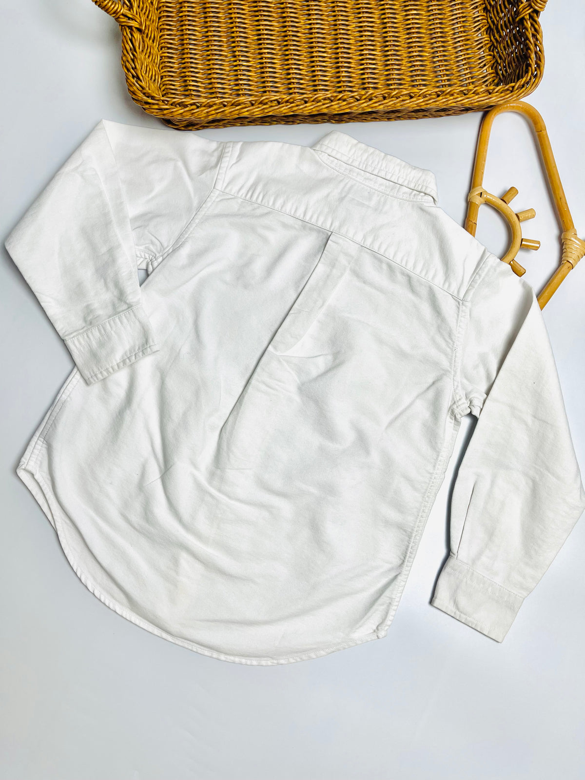 Ralph Lauren White Classic Button-Down Shirt